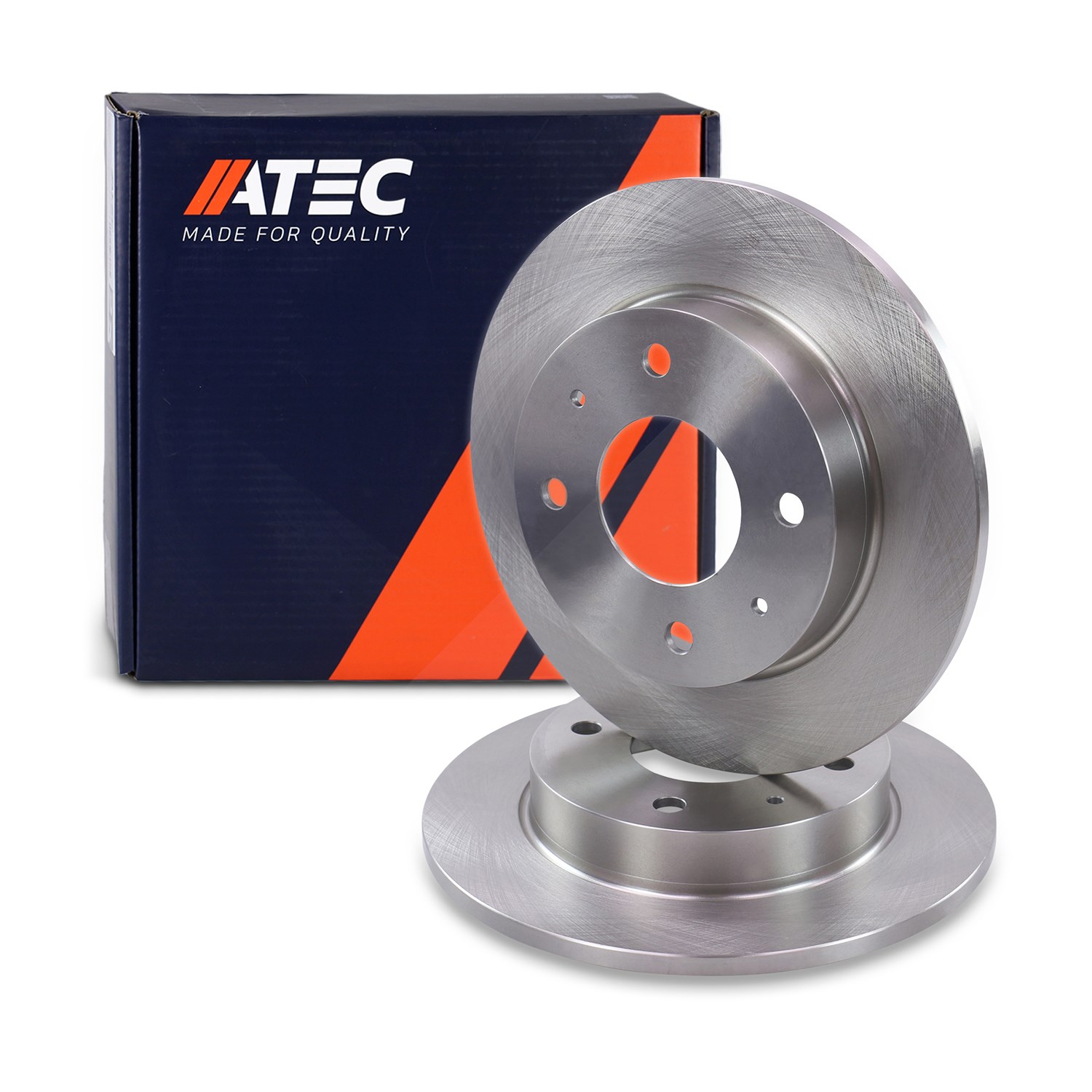 Atec Bremsscheibe Hinterachse Voll [Hersteller-Nr. 10601078] für Smart, Mitsubishi