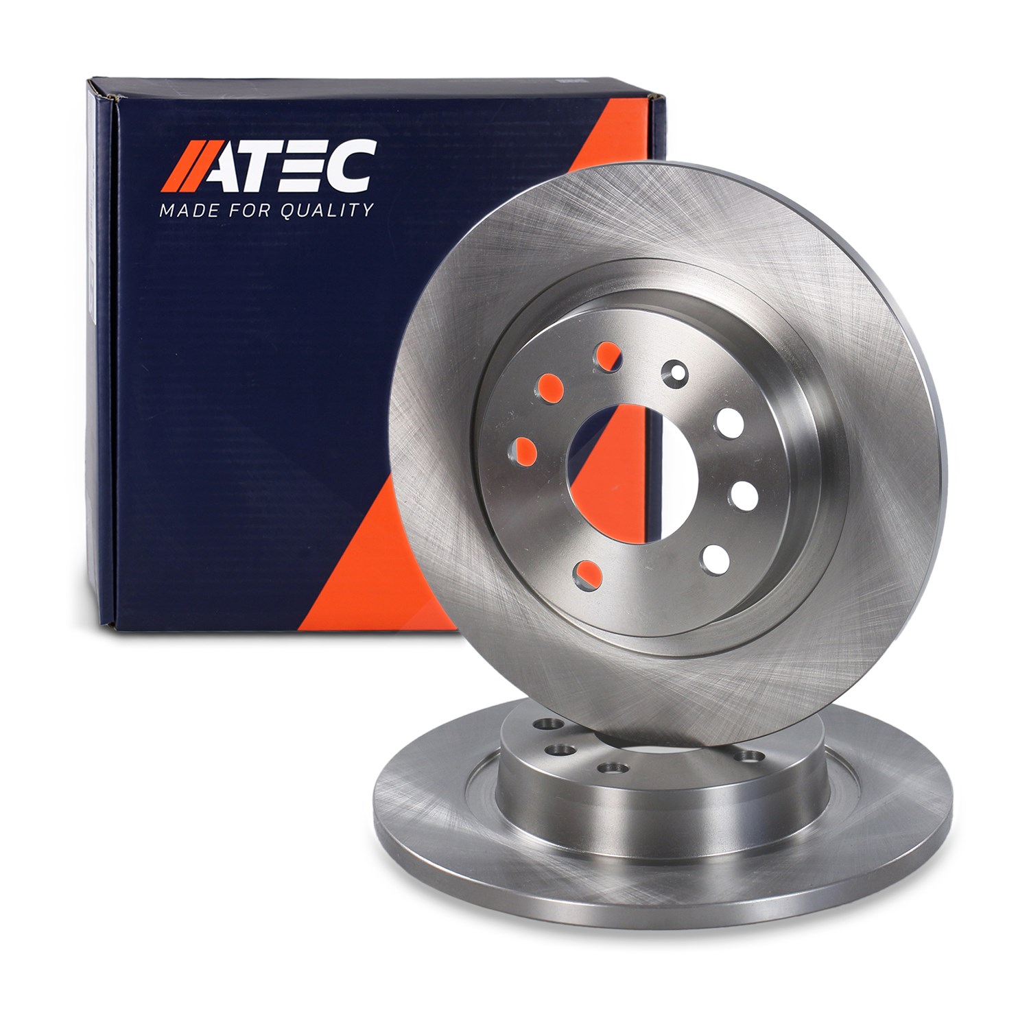 Atec Bremsscheibe Hinterachse Voll [Hersteller-Nr. 10601093] für Fiat, Saab, Vauxhall, Opel