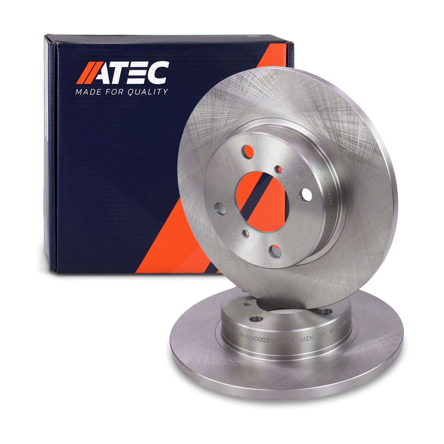 Atec Bremsscheibe Vorderachse VOLL [Hersteller-Nr. 10601140] für Suzuki, Opel, Vauxhall