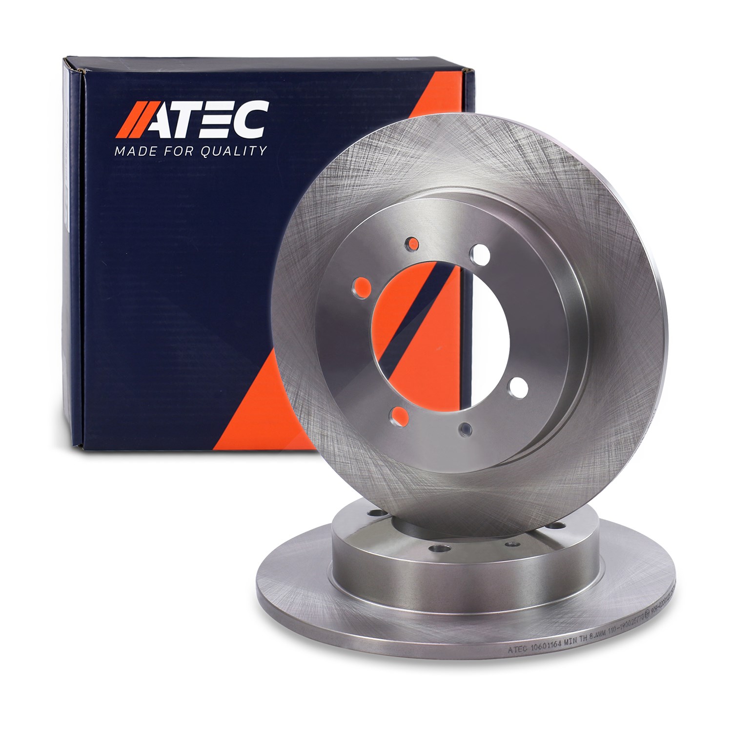 Atec Bremsscheibe Hinterachse Voll [Hersteller-Nr. 10601164] für Volvo, Mitsubishi