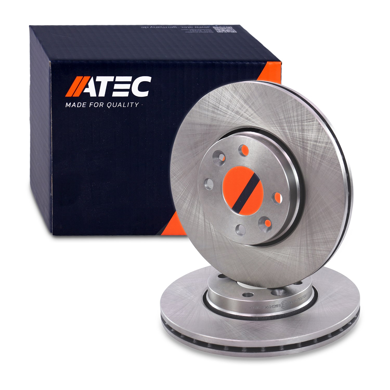 Atec Bremsscheibe Vorderachse Belüftet [Hersteller-Nr. 10601251] für Nissan, Dacia, Renault