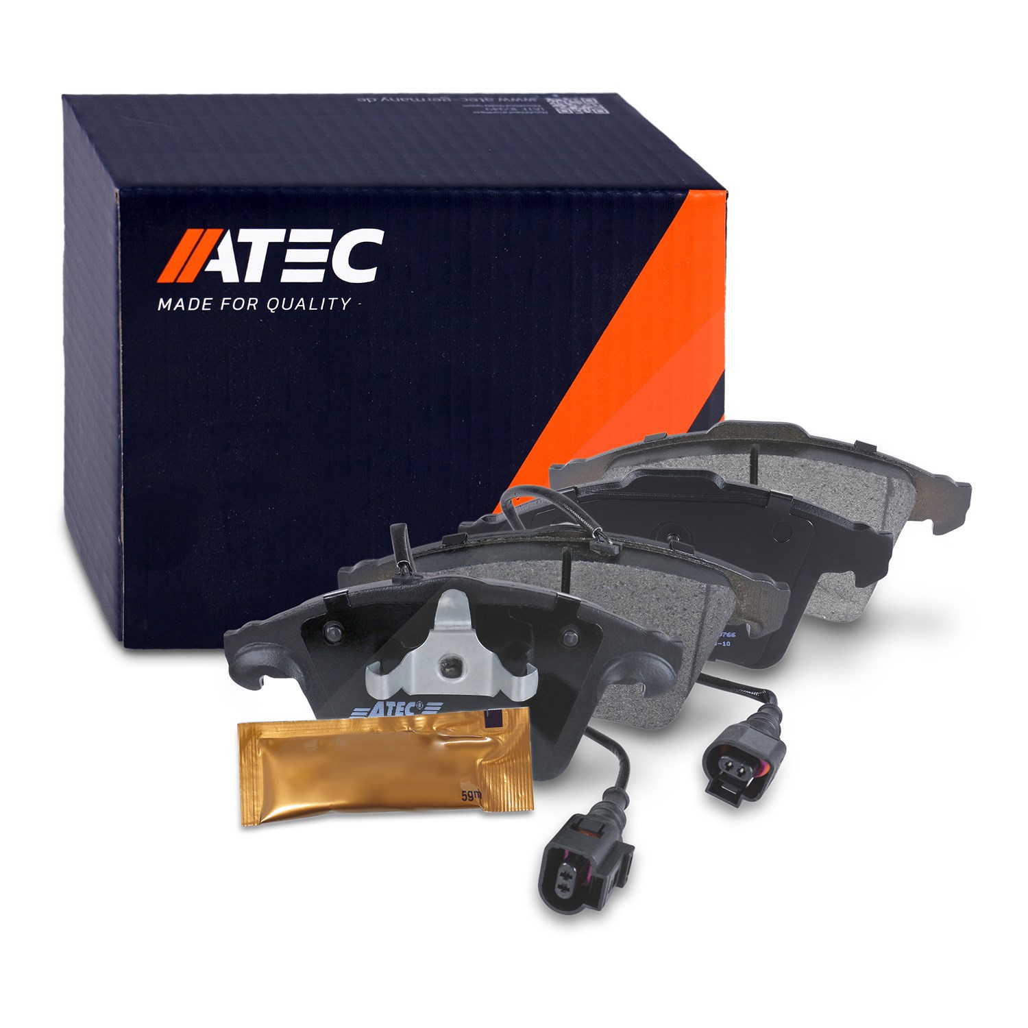 Atec Bremsbeläge vorne (Satz) mit VWK [Hersteller-Nr. 10601267] für VW