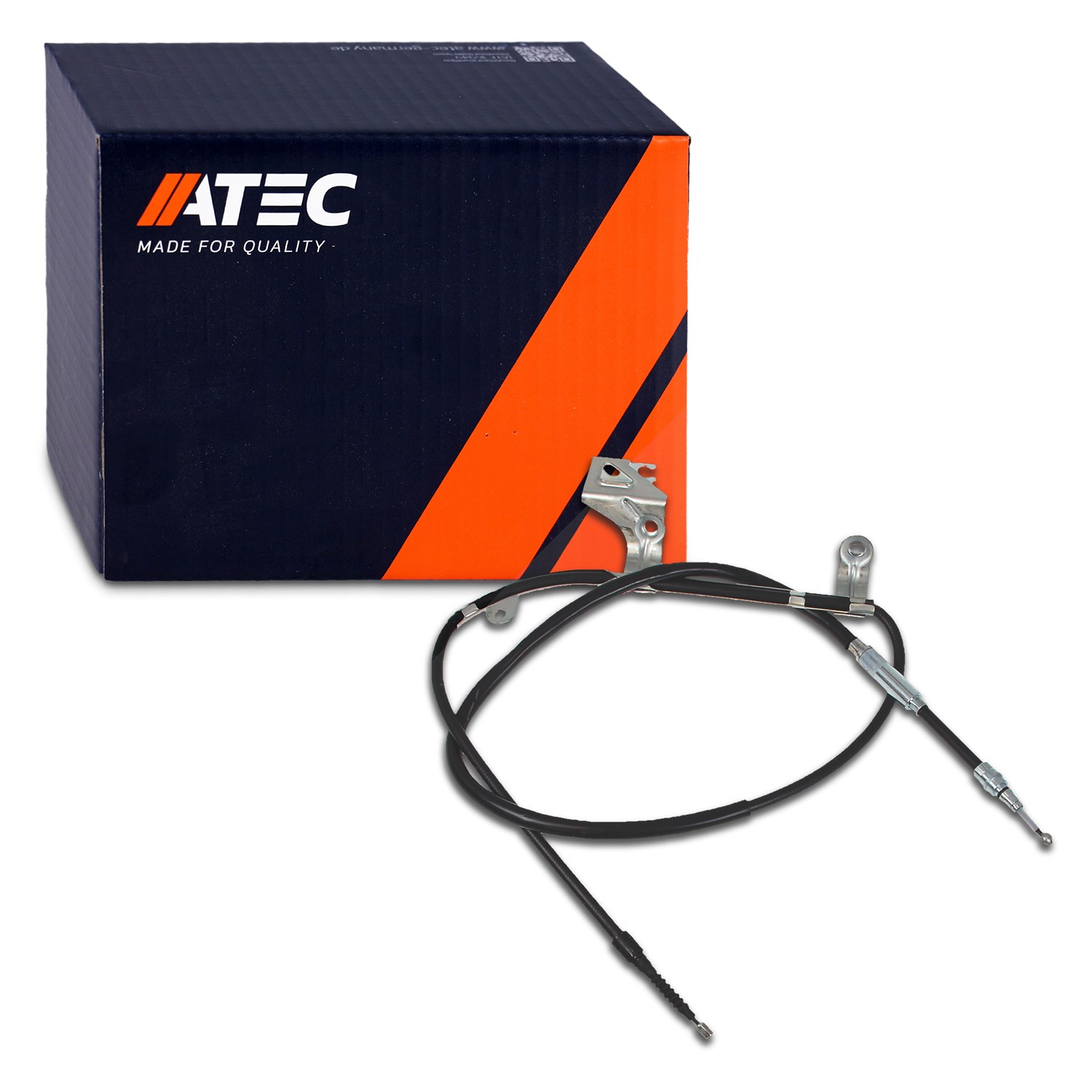 Atec 1x Handbremsseil Scheibenbremse Hinterachse [Hersteller-Nr. 10601524] für VW
