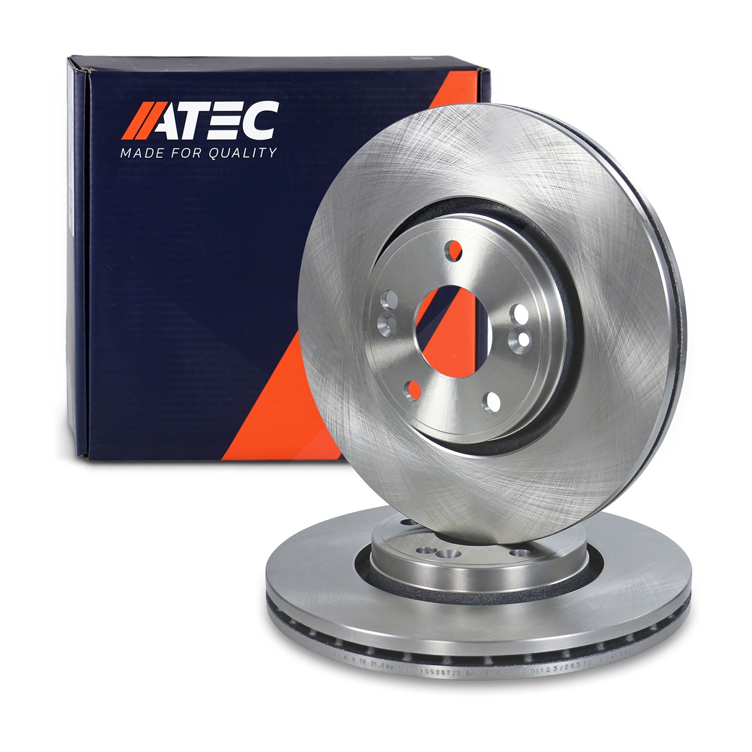 Atec Bremsscheibe Vorderachse Belüftet [Hersteller-Nr. 10601689] für Renault