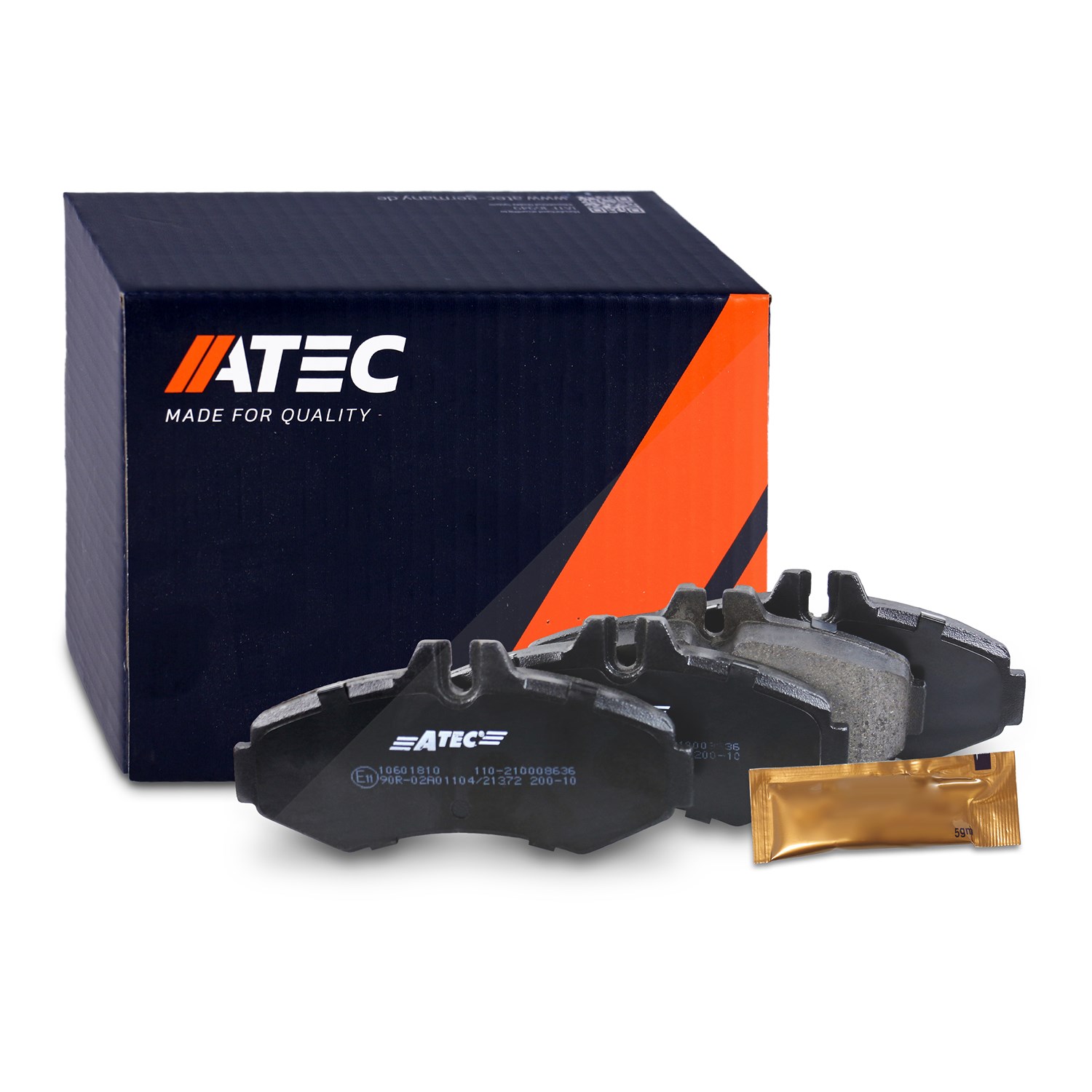 Atec Bremsbeläge vorne (Satz) SYSTEM BOSCH [Hersteller-Nr. 10601810] für Mercedes-Benz