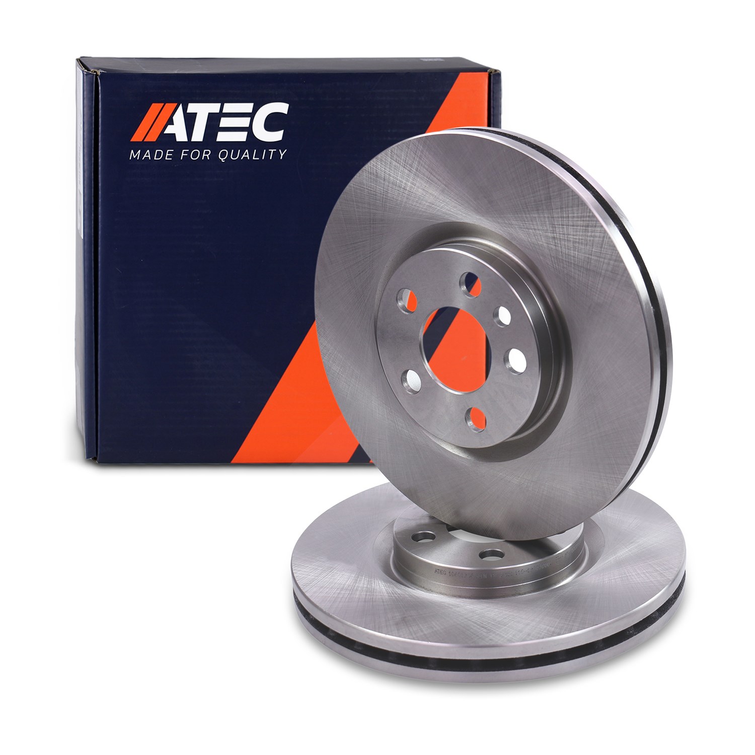 Atec Bremsscheibe Vorderachse Belüftet [Hersteller-Nr. 10601946] für Fiat, Citroën, Lancia, Peugeot