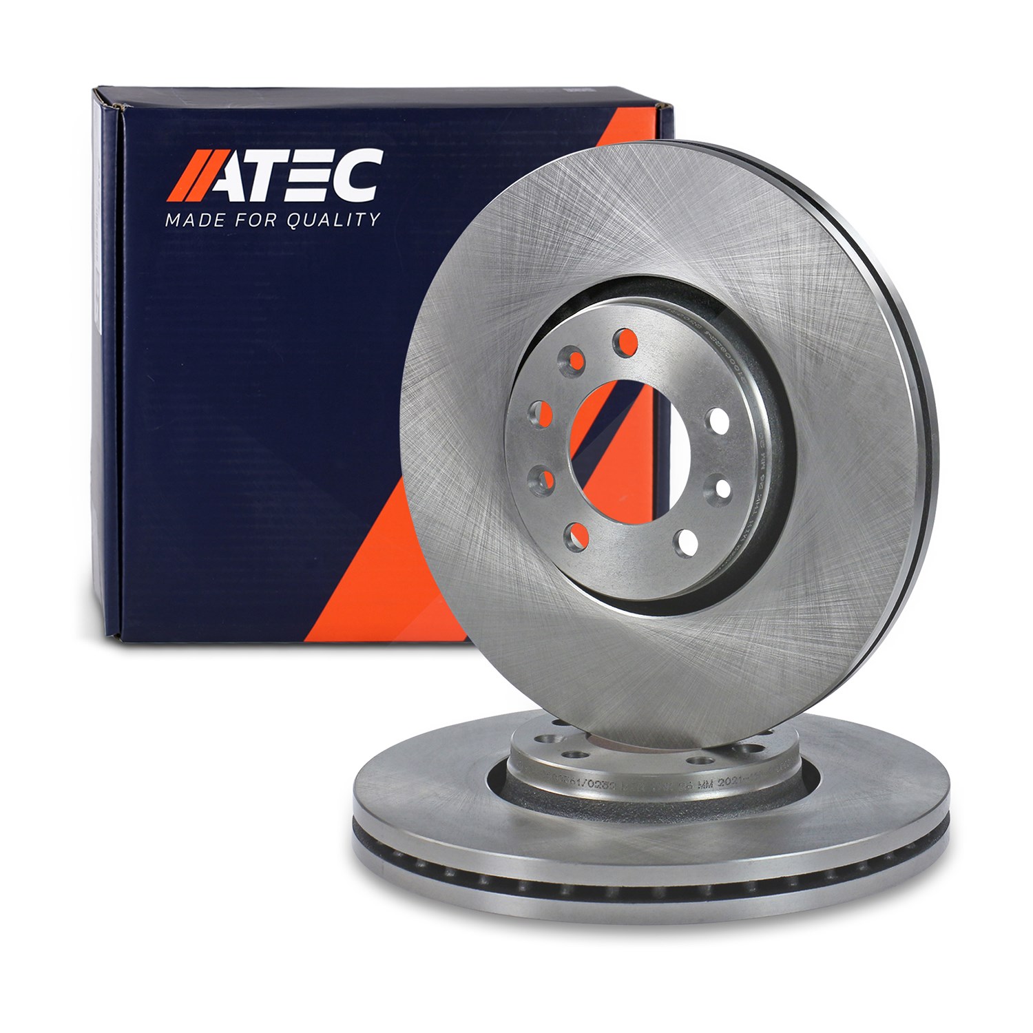Atec Bremsscheibe Vorderachse Belüftet [Hersteller-Nr. 10602241] für Peugeot, Toyota, Citroën, Fiat