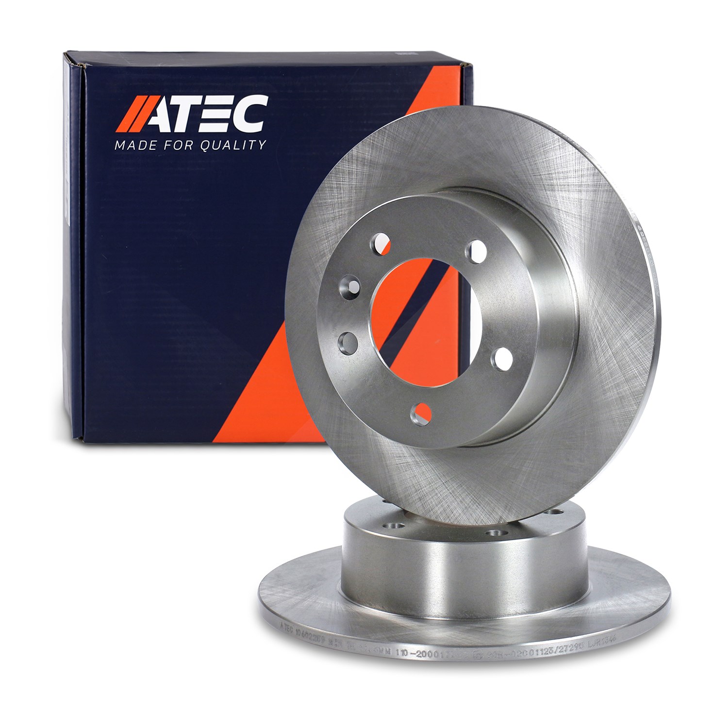 Atec Bremsscheibe Hinterachse Voll [Hersteller-Nr. 10602259] für Vauxhall, Nissan, Opel, Renault