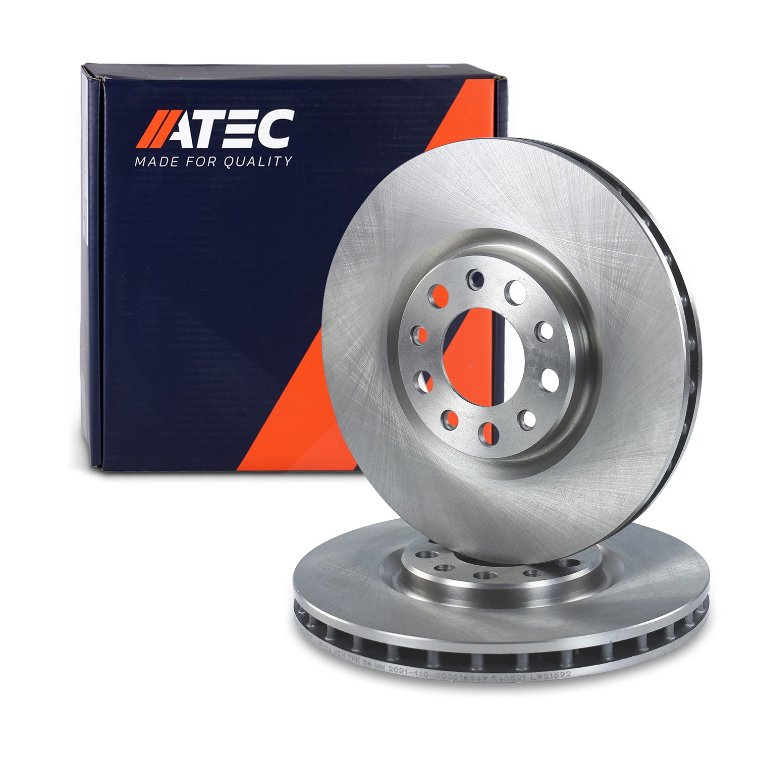 Atec Bremsscheibe Vorderachse Belüftet [Hersteller-Nr. 10602457] für Alfa Romeo