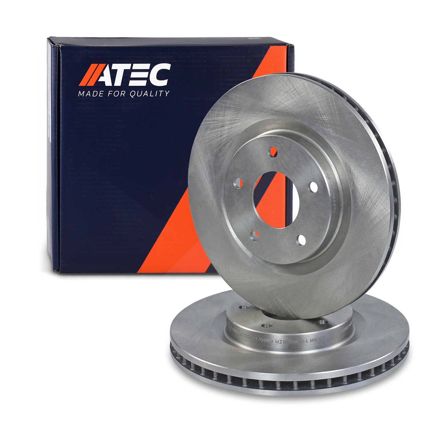 Atec Bremsscheibe Vorderachse Belüftet [Hersteller-Nr. 10602647] für Nissan