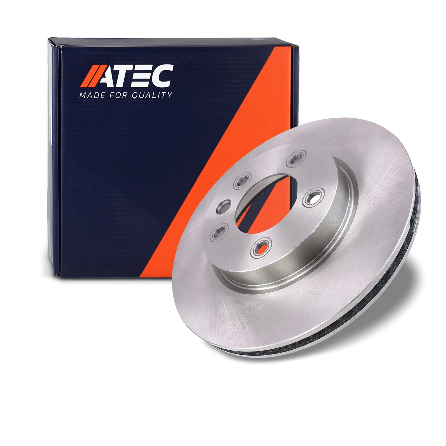 Atec 1x Bremsscheibe Vorderachse Belüftet links [Hersteller-Nr. 10602892] für Porsche, VW