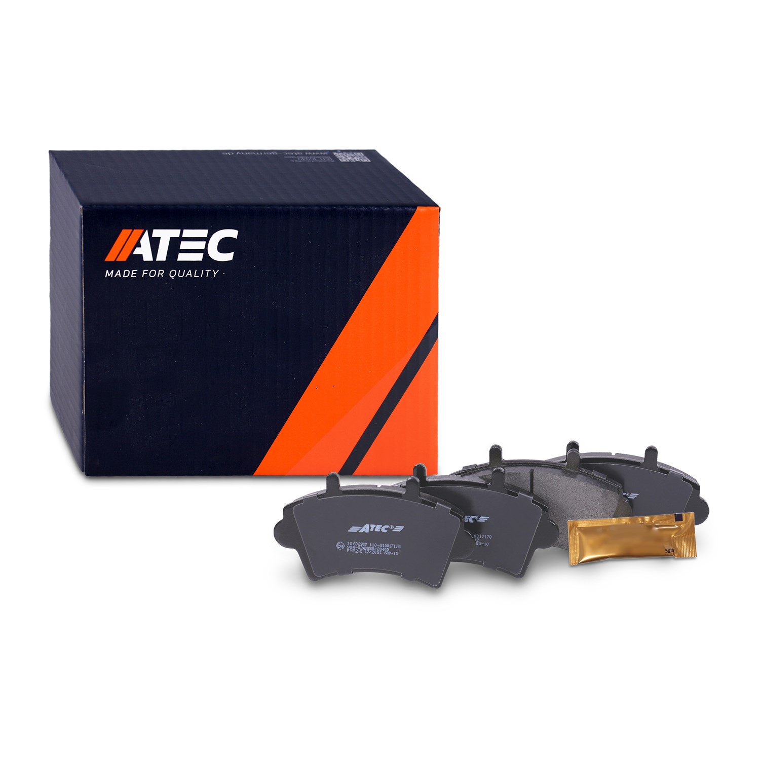 Atec Bremsbeläge vorne (Satz) [Hersteller-Nr. 10602907] für Renault, Vauxhall, Opel, Nissan