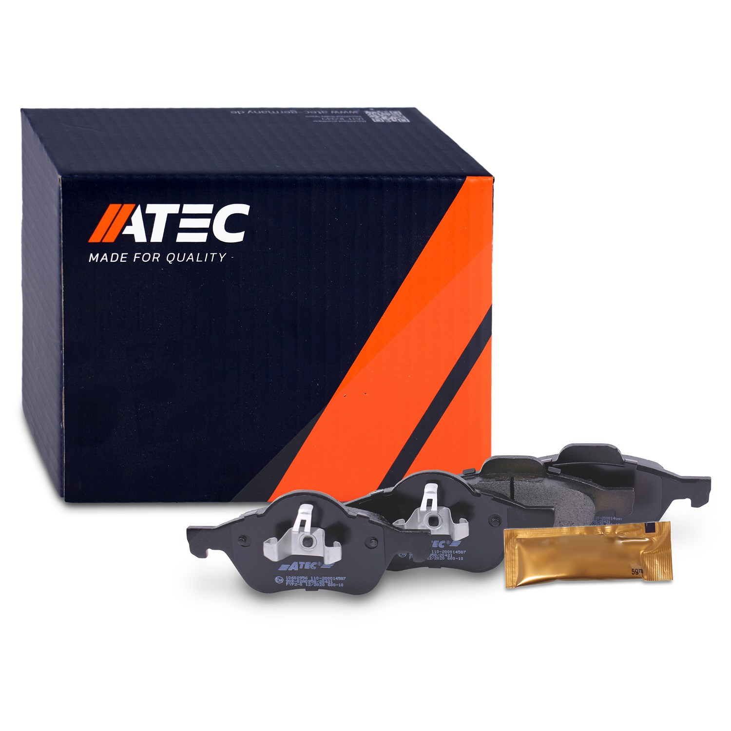 Atec Bremsbeläge vorne (Satz) [Hersteller-Nr. 10602956] für Renault