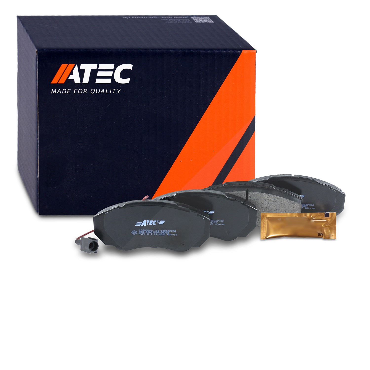 Atec Bremsbeläge vorne (Satz) [Hersteller-Nr. 10603009] für Peugeot, Fiat, Citroën