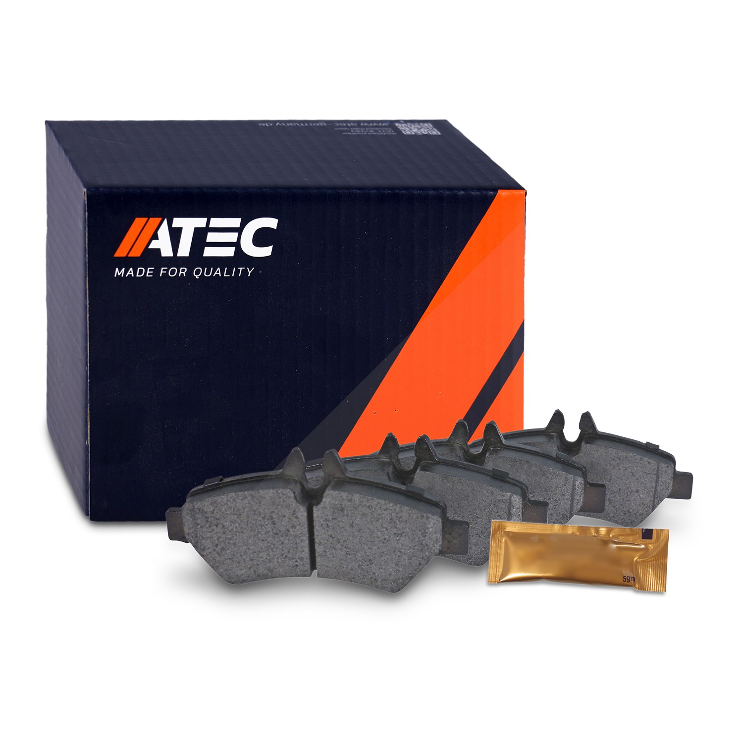 Atec Bremsbeläge hinten (Satz) [Hersteller-Nr. 10603035] für VW, Freightliner, Mercedes-Benz