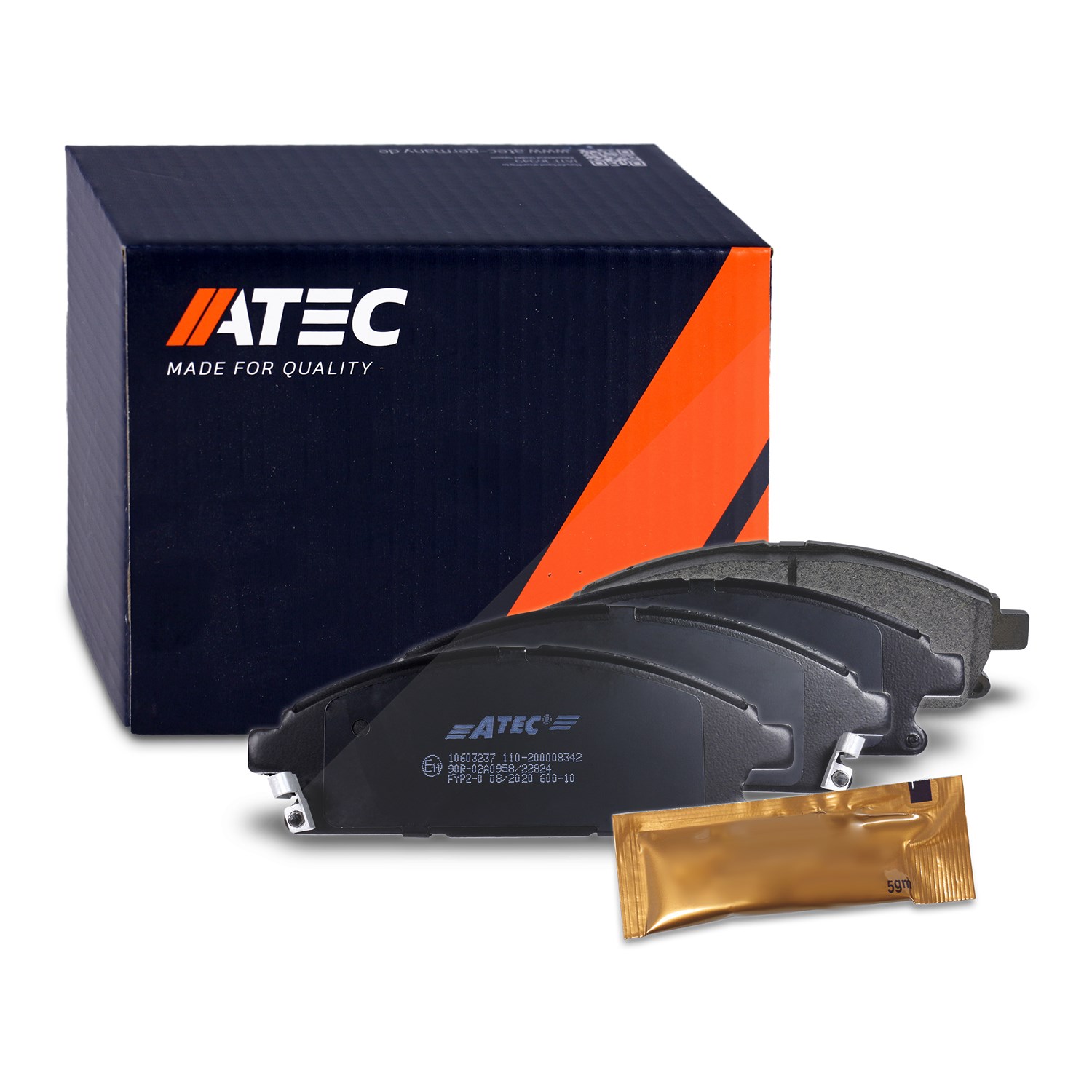 Atec Bremsbeläge vorne (Satz) [Hersteller-Nr. 10603237] für Infiniti, Nissan