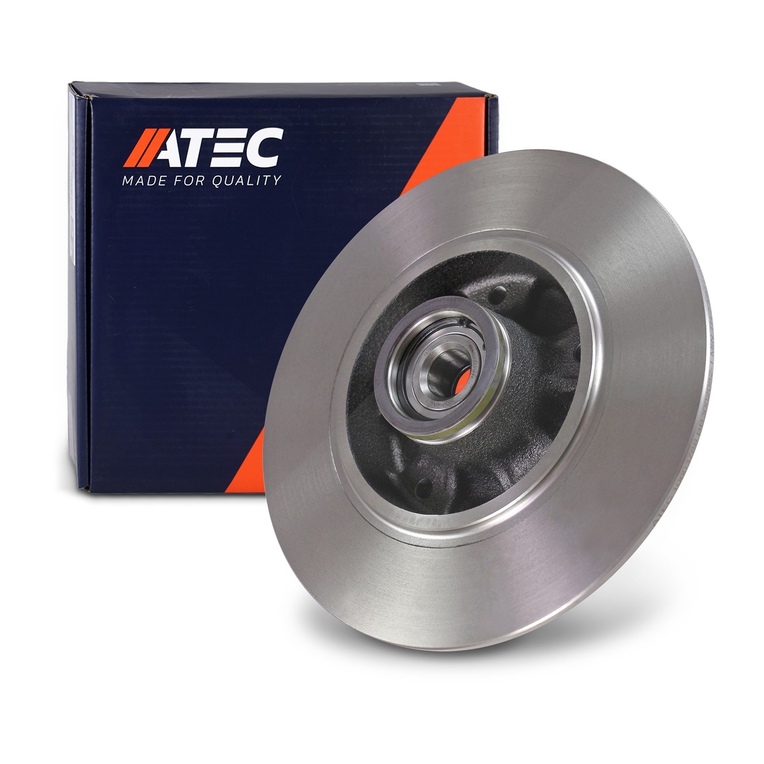 Atec 1x Bremsscheibe Hinterachse Voll mit Radlager [Hersteller-Nr. 10603788] für Renault