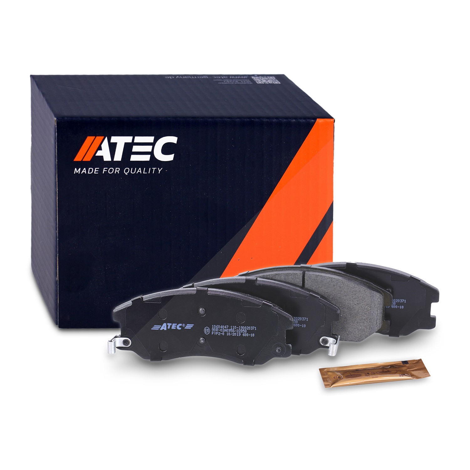 Atec Bremsbeläge vorne (Satz) [Hersteller-Nr. 10604047] für Opel, Chevrolet, Vauxhall