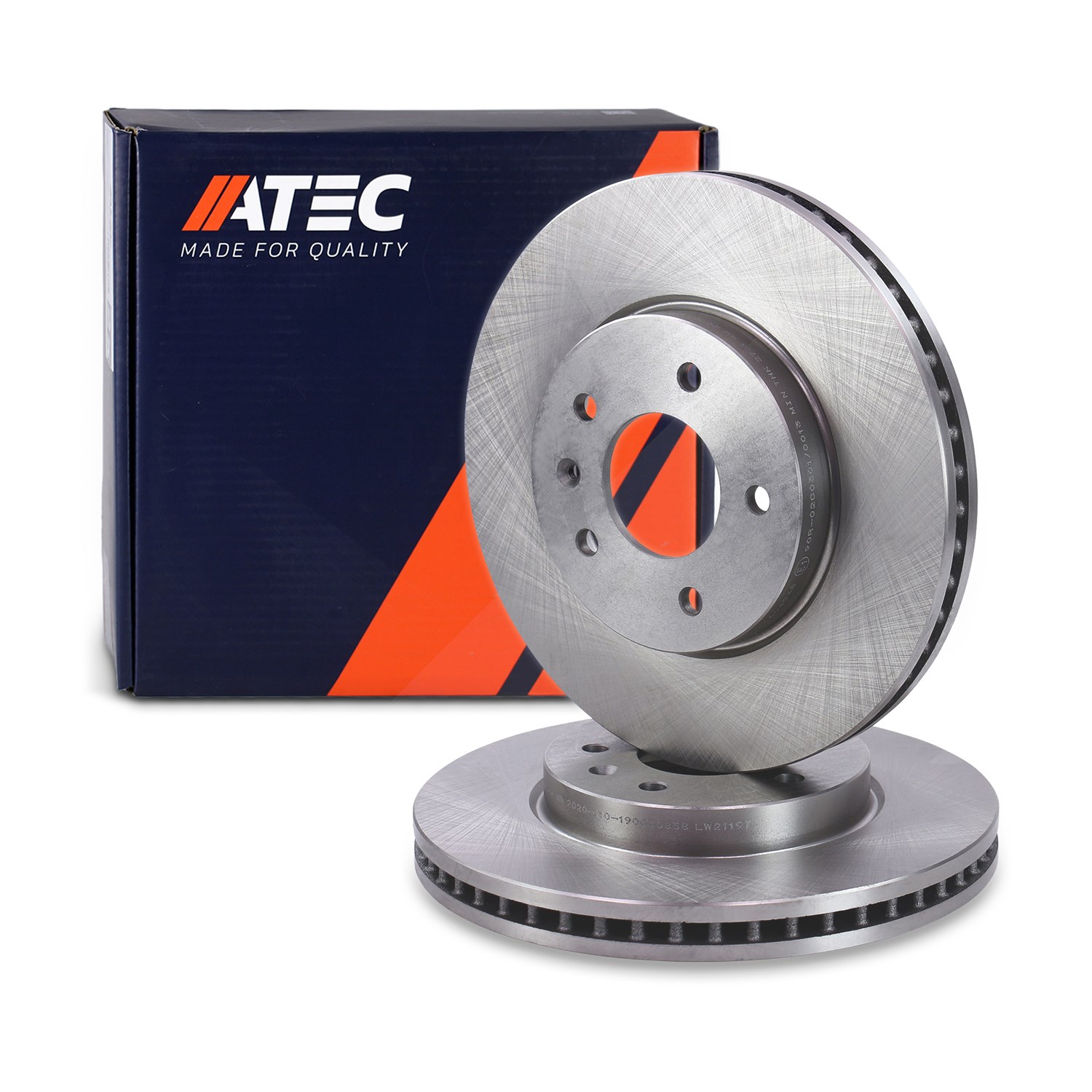 Atec Bremsscheibe Vorderachse Belüftet [Hersteller-Nr. 10604048] für Chevrolet, Opel, Vauxhall