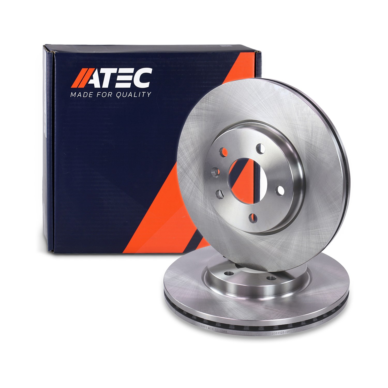 Atec Bremsscheibe Vorderachse Belüftet [Hersteller-Nr. 10604801] für Vauxhall, Opel, Chevrolet