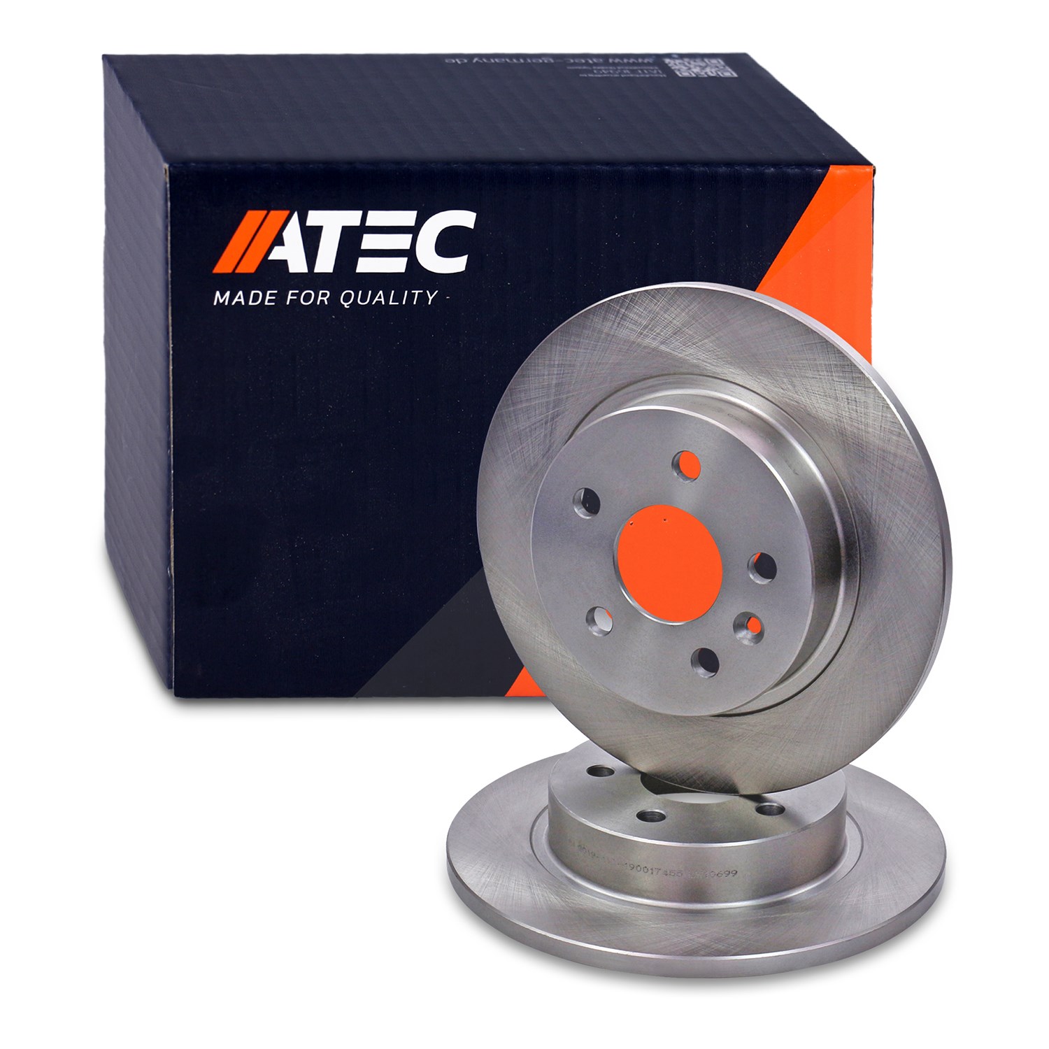Atec Bremsscheibe Hinterachse Voll [Hersteller-Nr. 10604830] für Vauxhall, Opel, Chevrolet