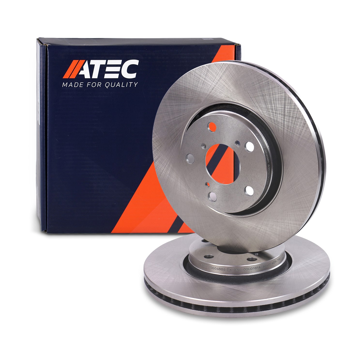 Atec Bremsscheibe Vorderachse Belüftet [Hersteller-Nr. 10604888] für Toyota