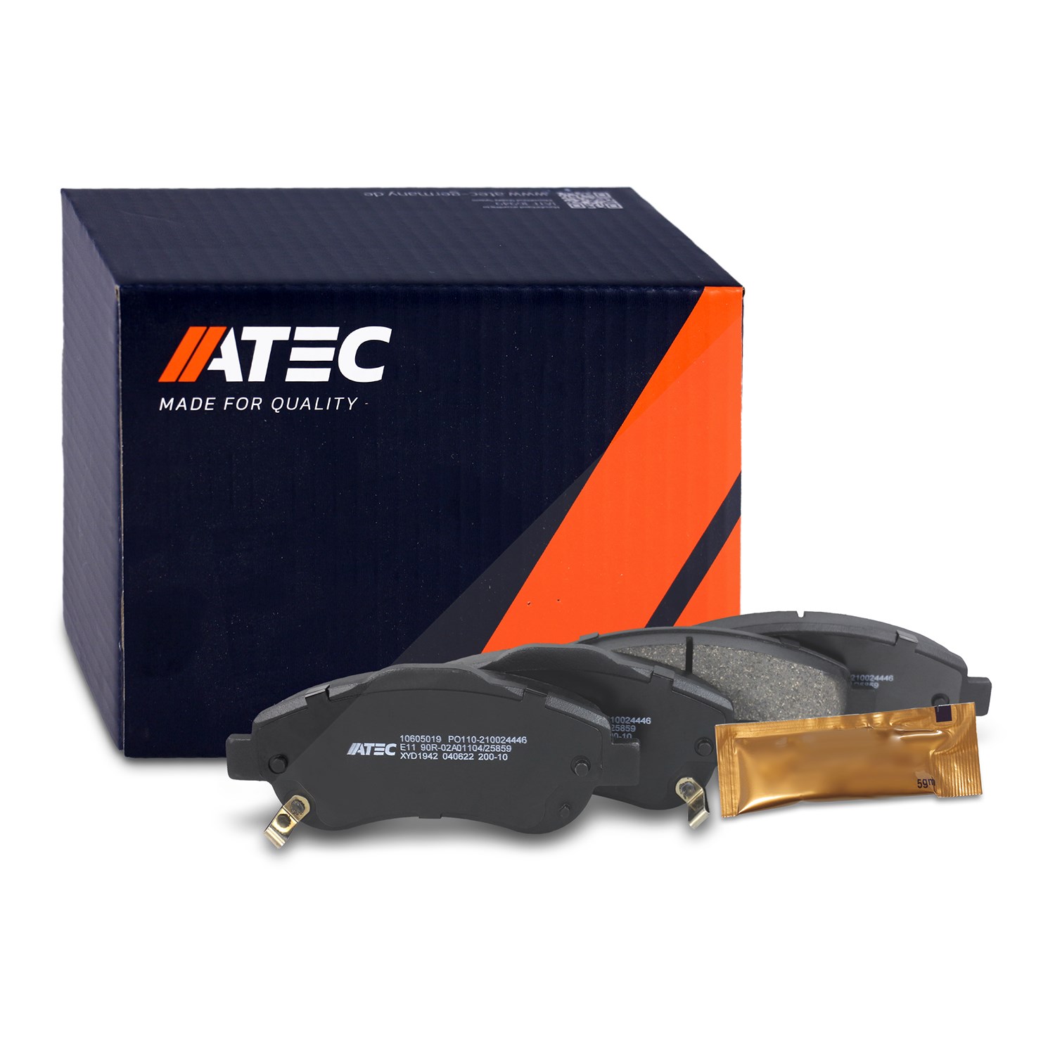 Atec Bremsbeläge vorne (Satz) [Hersteller-Nr. 10605019] für Honda
