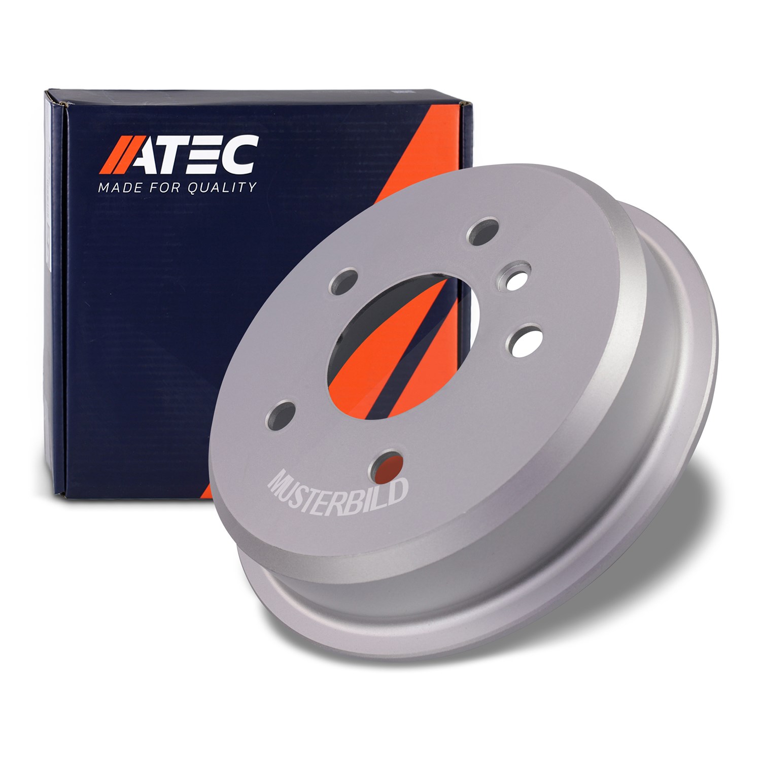 Atec 1x Bremstrommel Hinterachse [Hersteller-Nr. 10661426] für Renault, Dacia