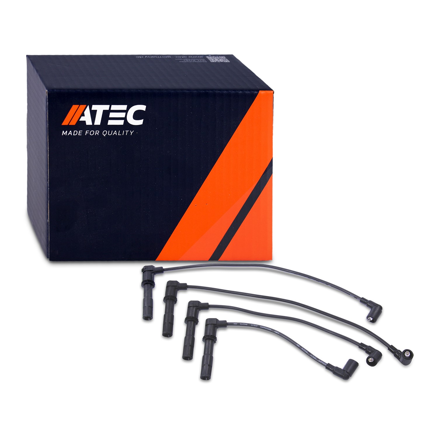 Atec Zündkabelsatz 4-teilig [Hersteller-Nr. 10670748] für Seat, Audi, Skoda, VW