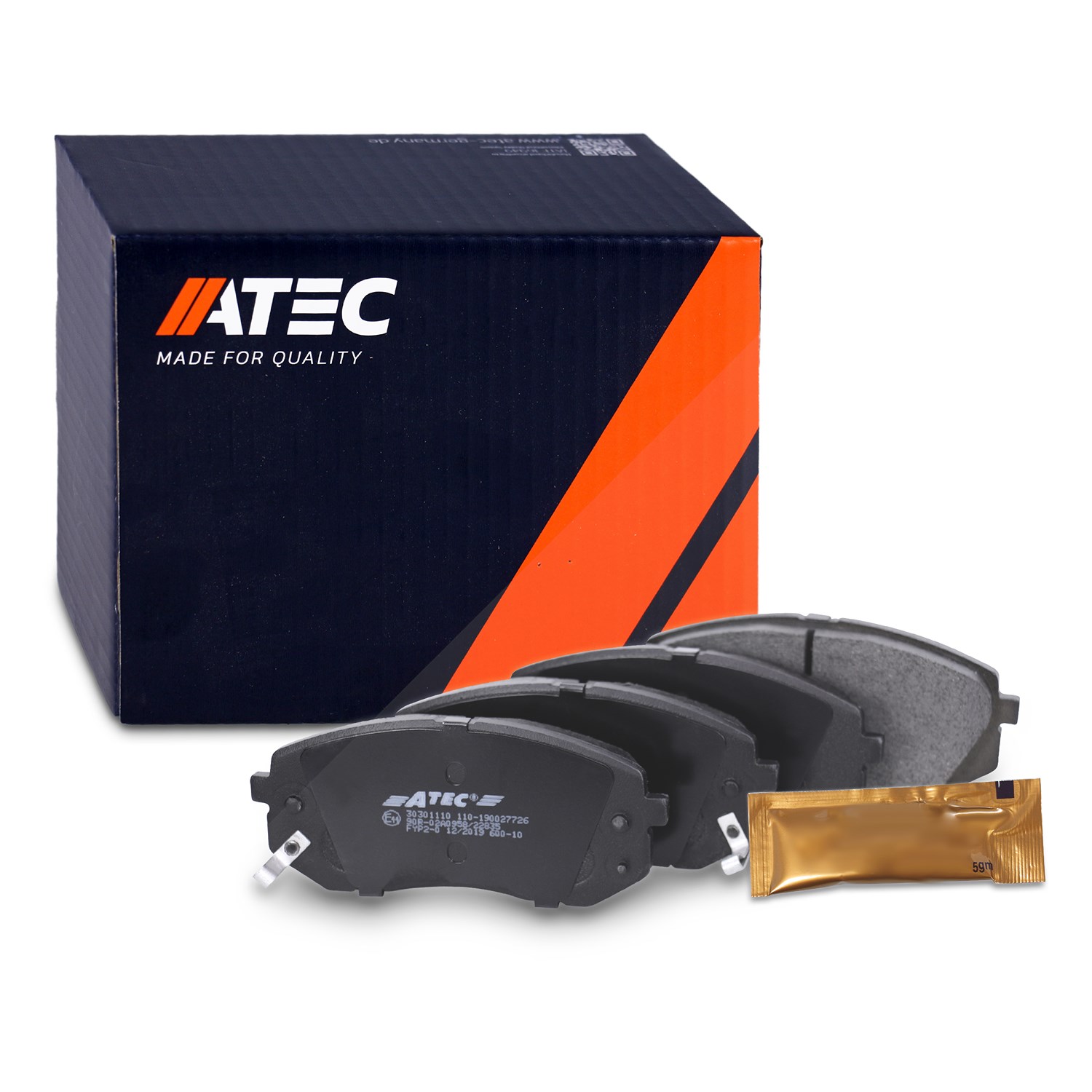 Atec Bremsbeläge vorne (Satz) [Hersteller-Nr. 30301110] für Hyundai, Kia