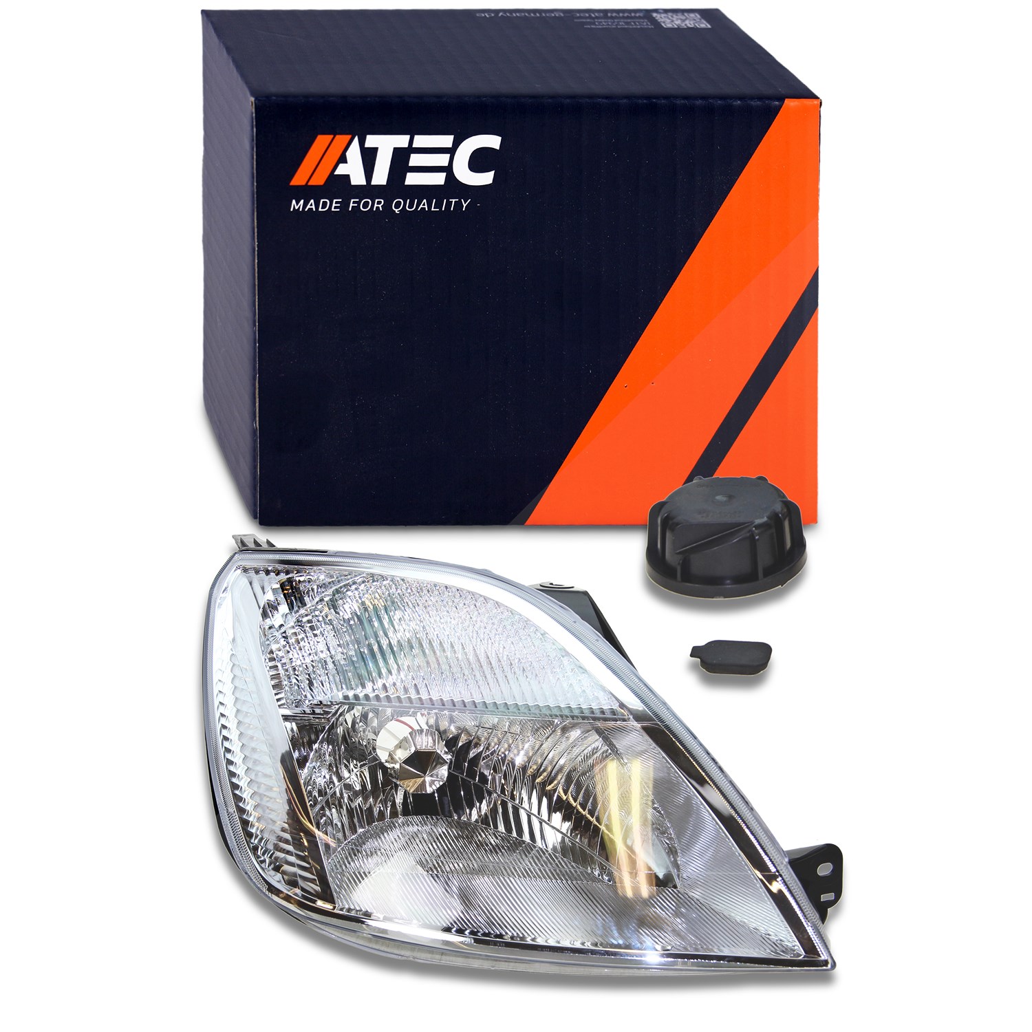 Atec Scheinwerfer H4 mit Stellmotor für LWR [Hersteller-Nr. 30303741] für Ford