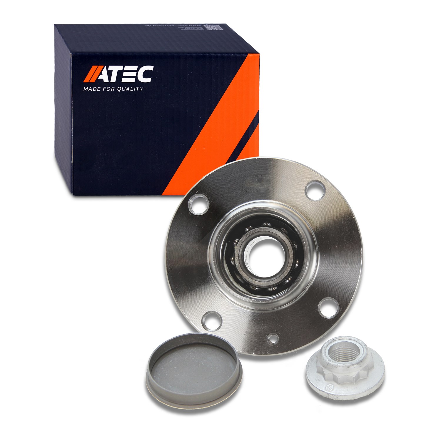 Atec Radlagersatz inkl. Radnabe Hinterachse [Hersteller-Nr. 30309323] für Audi, VW