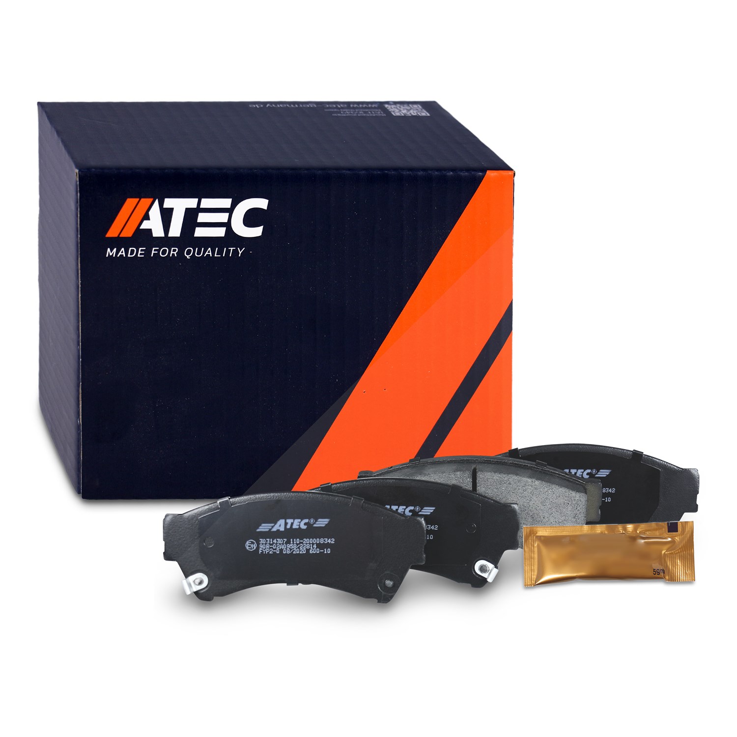 Atec Bremsbeläge vorne (Satz) [Hersteller-Nr. 30314307] für Mazda