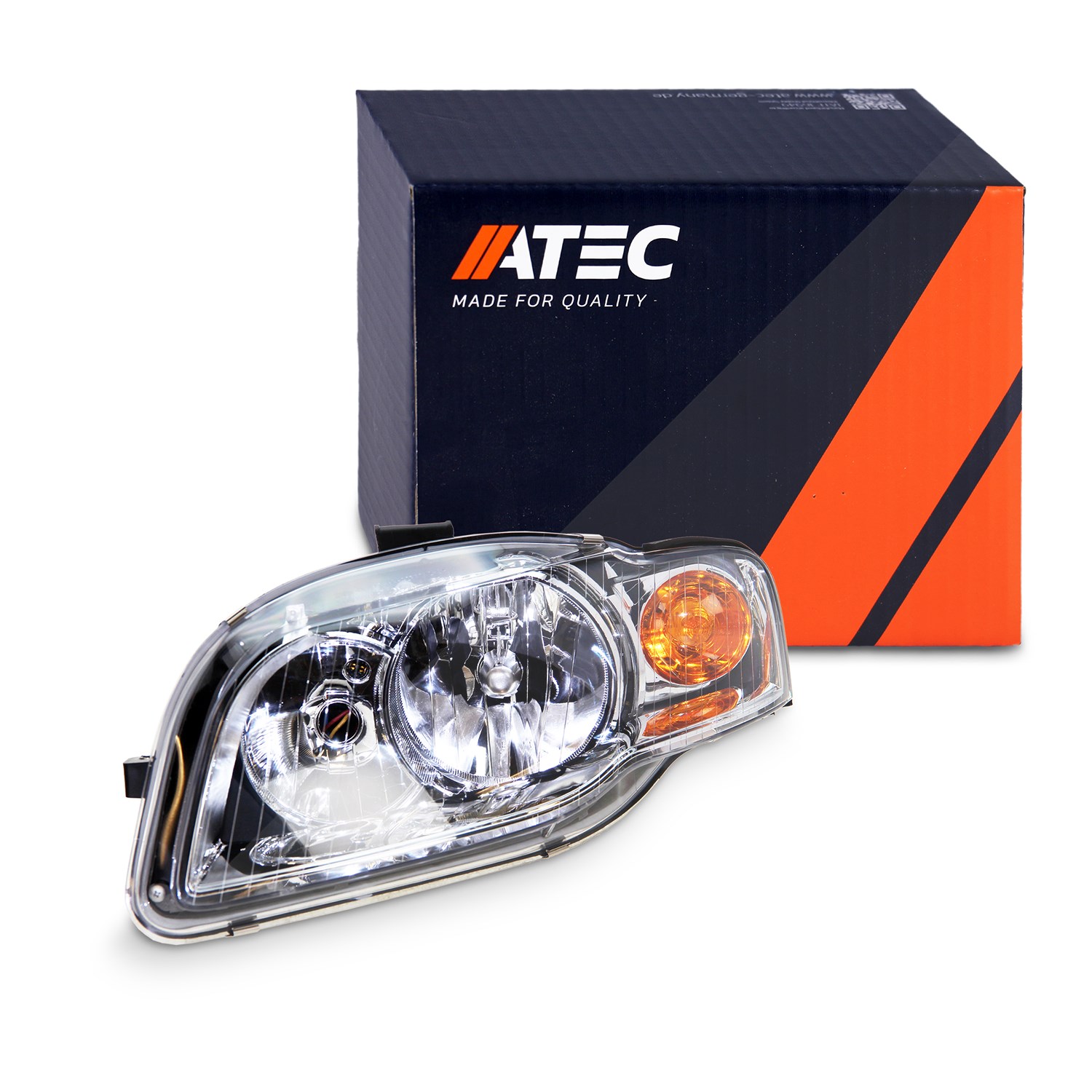 Atec Scheinwerfer H7/H7 mit Stellmotor für LWR [Hersteller-Nr. 30322855] für Audi
