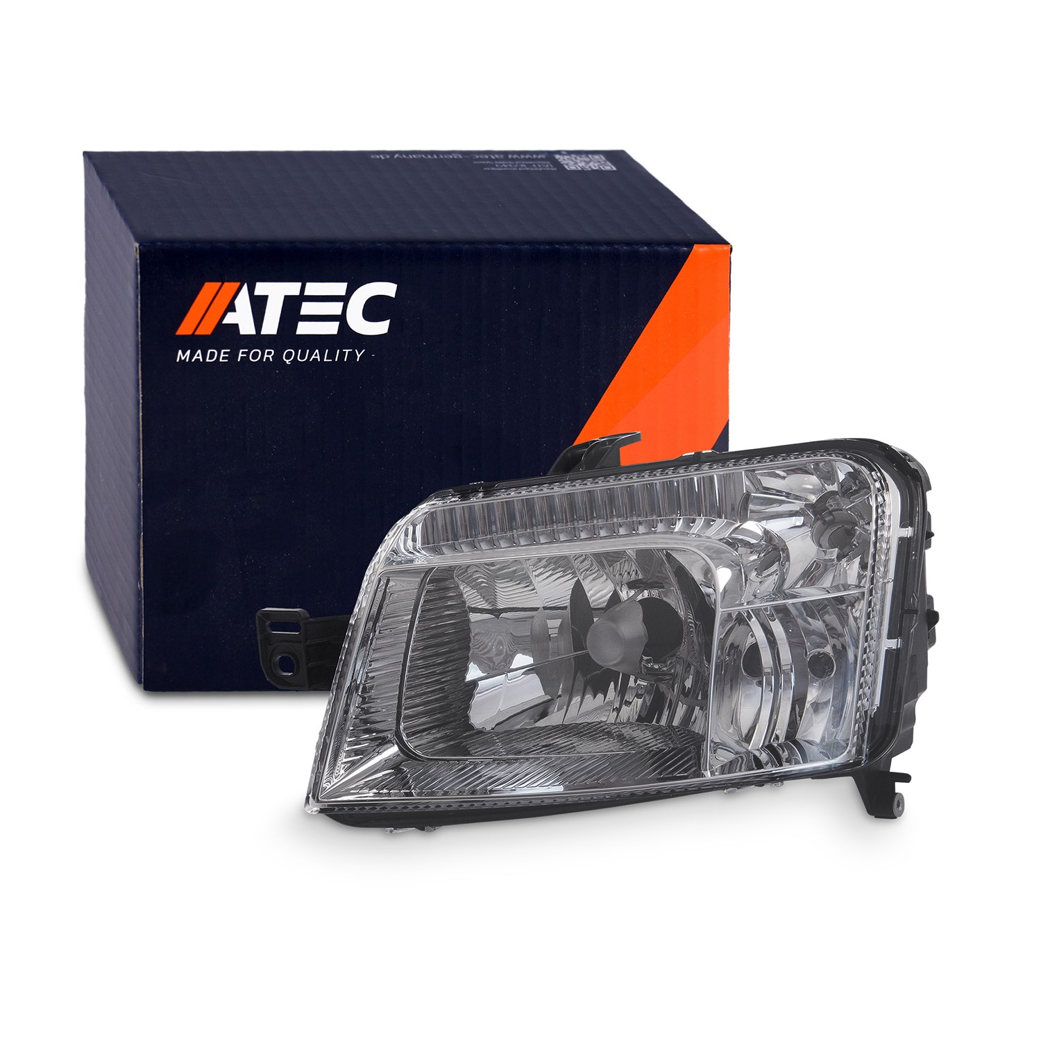 Atec Scheinwerfer H4 mit Stellmotor für LWR [Hersteller-Nr. 30330326] für Fiat