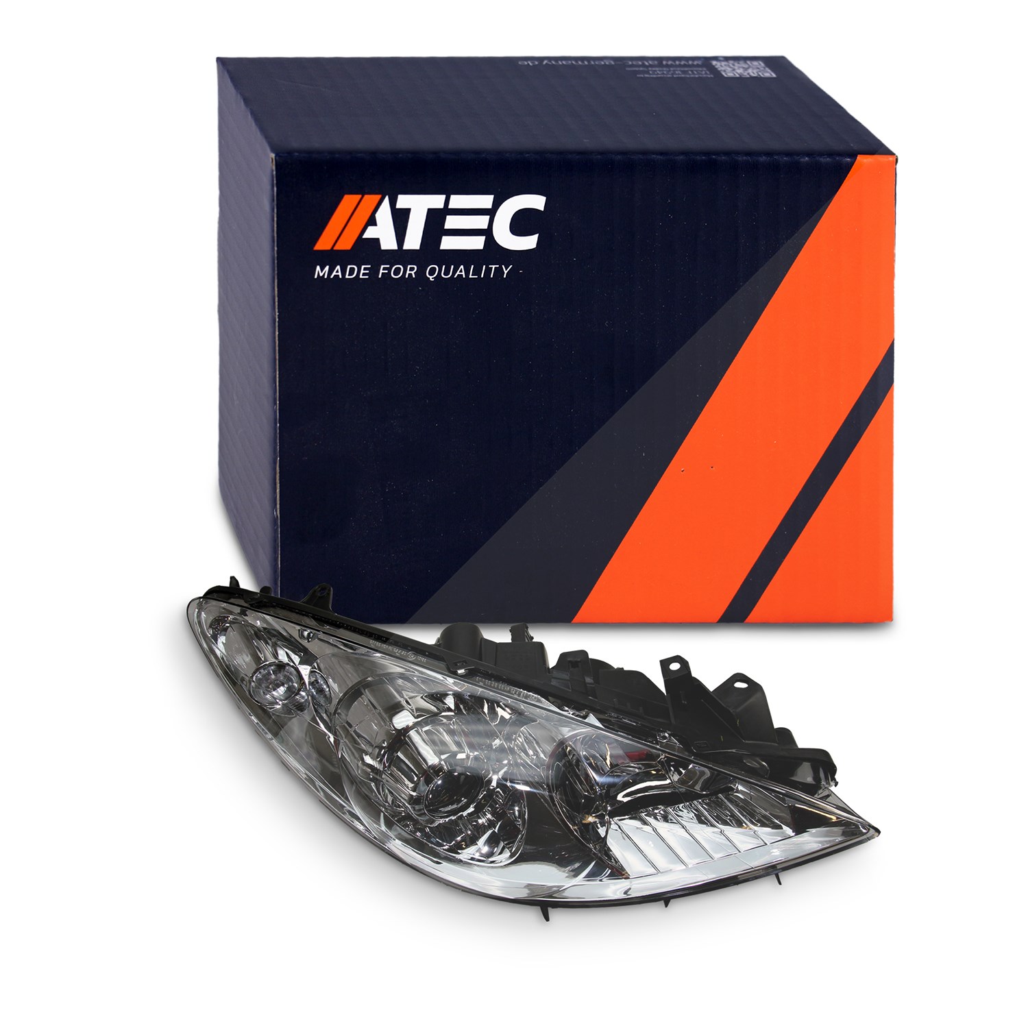 Atec Scheinwerfer H7/H1 mit Stellmotor für LWR [Hersteller-Nr. 30337783] für Peugeot