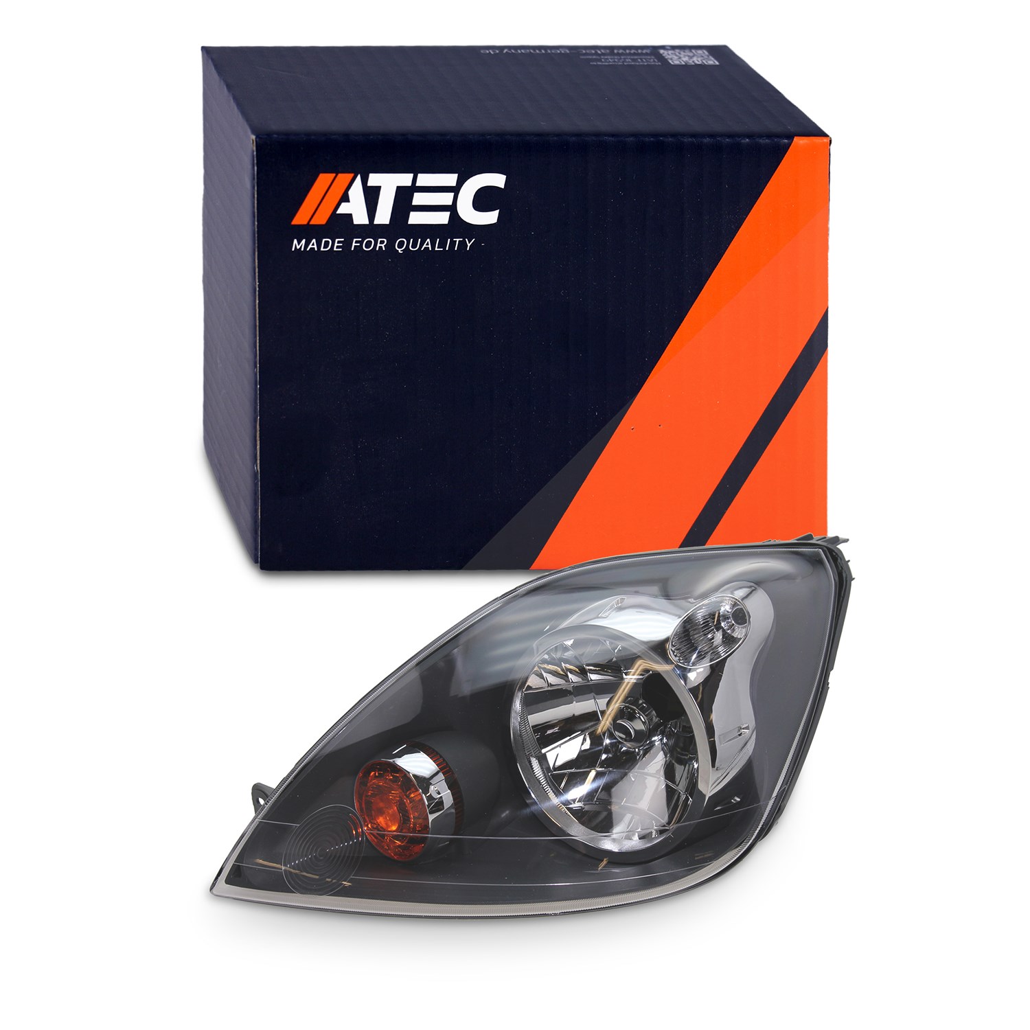 Atec Scheinwerfer H4 mit Stellmotor für LWR [Hersteller-Nr. 30337805] für Ford