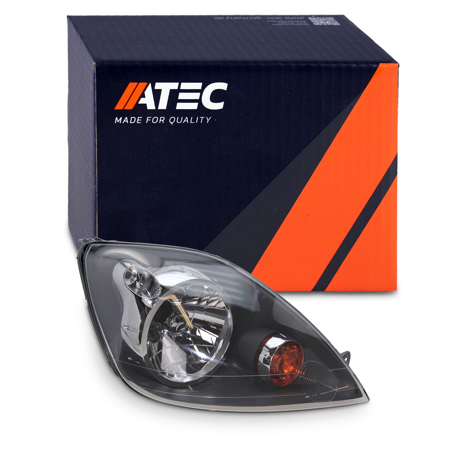 Atec Scheinwerfer H4 mit Stellmotor für LWR [Hersteller-Nr. 30337806] für Ford