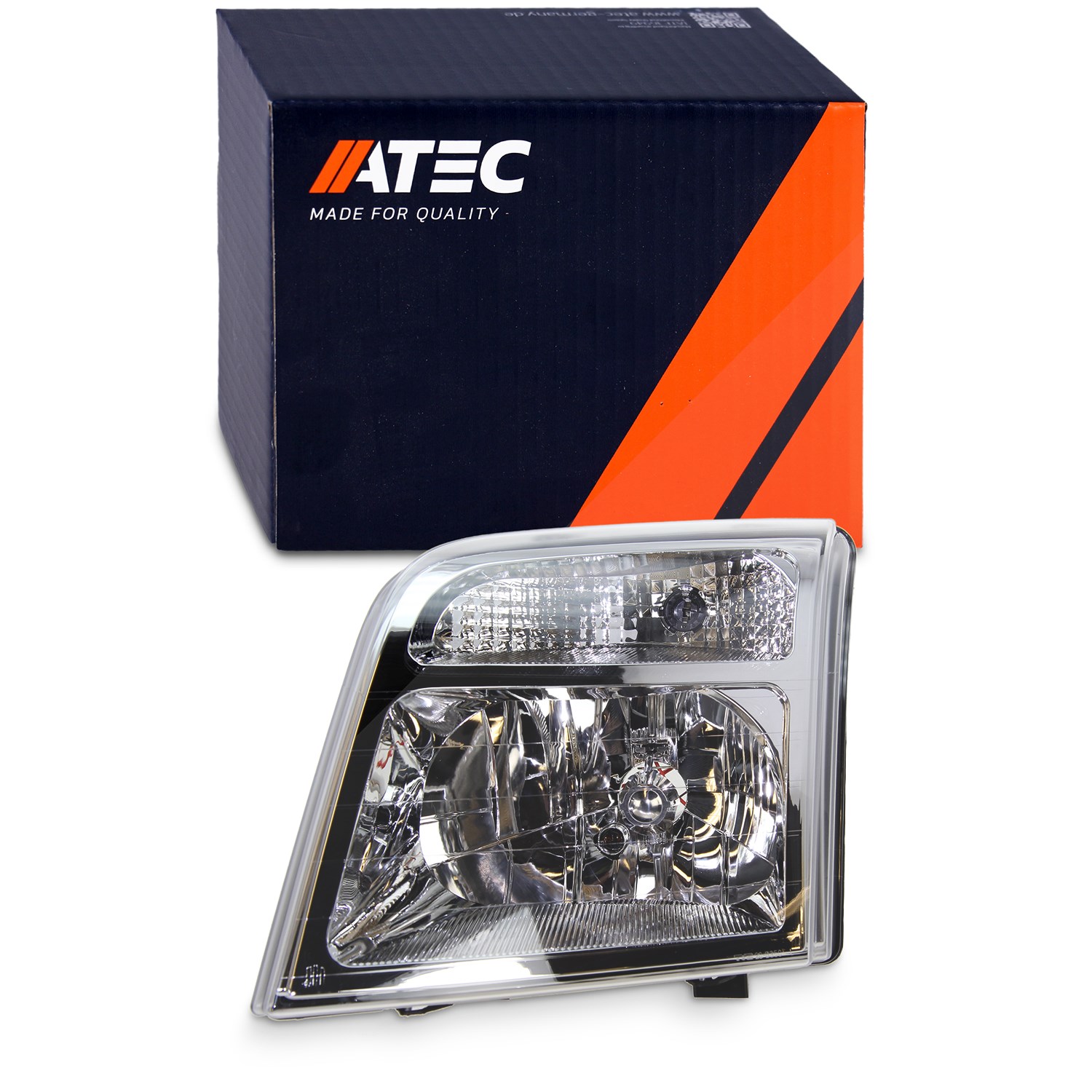 Atec Scheinwerfer H4 mit Stellmotor für LWR [Hersteller-Nr. 30337848] für Ford