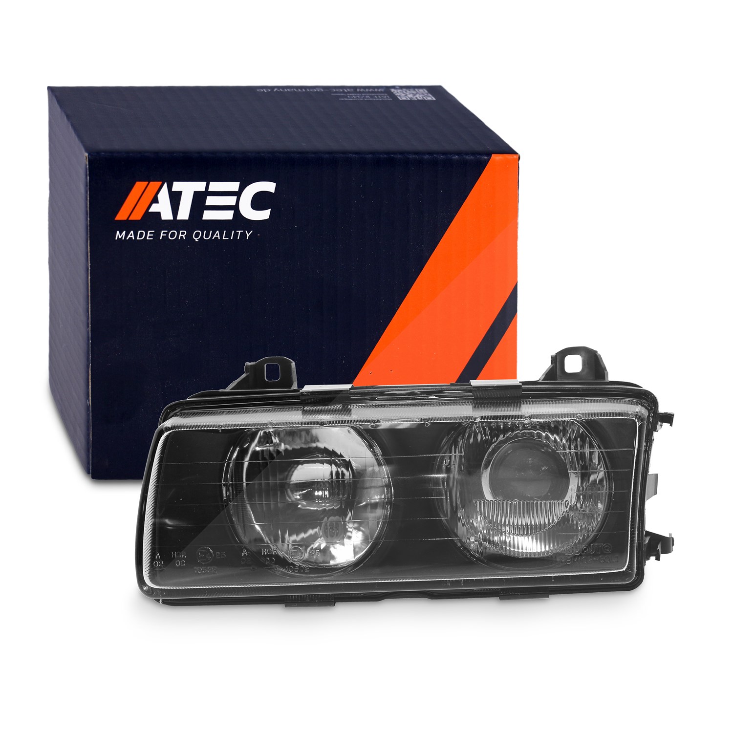 Atec Scheinwerfer H1/H1 ohne Stellmotor HELLA [Hersteller-Nr. 30341228] für BMW
