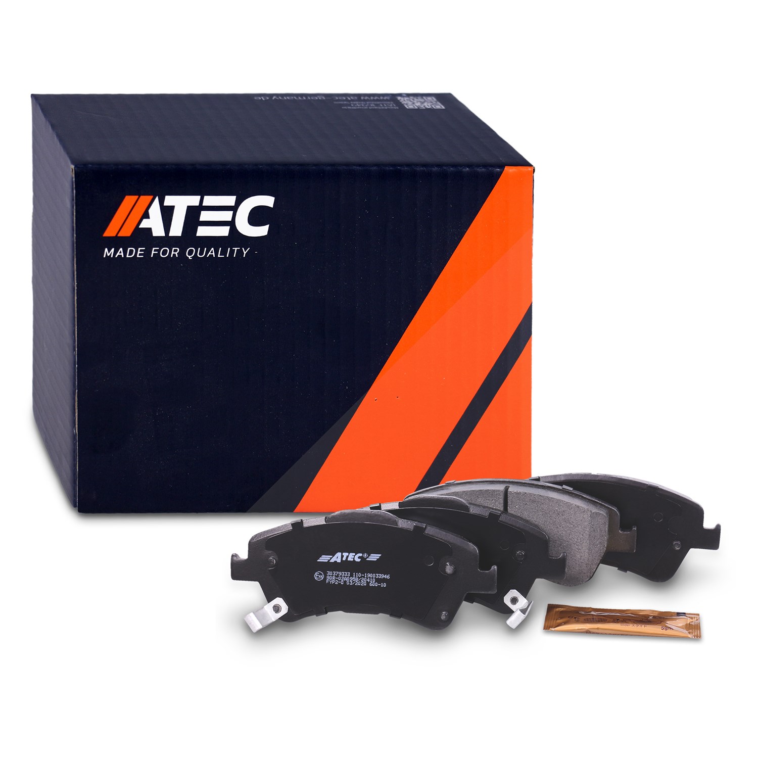 Atec Bremsbeläge vorne (Satz) [Hersteller-Nr. 30379333] für Toyota