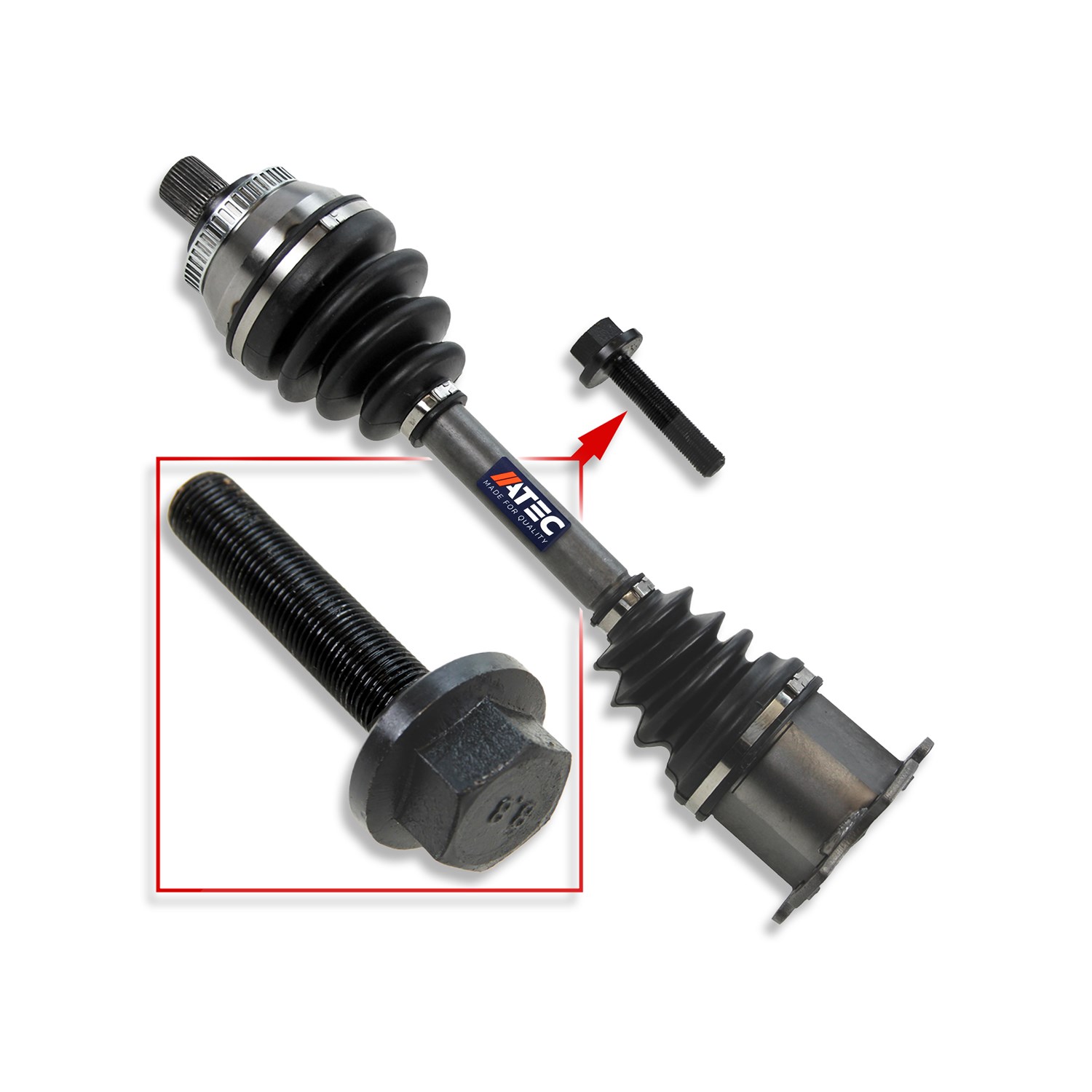 Atec Antriebswelle vorne links oder rechts [Hersteller-Nr. 30397175] für Ford, Seat, VW