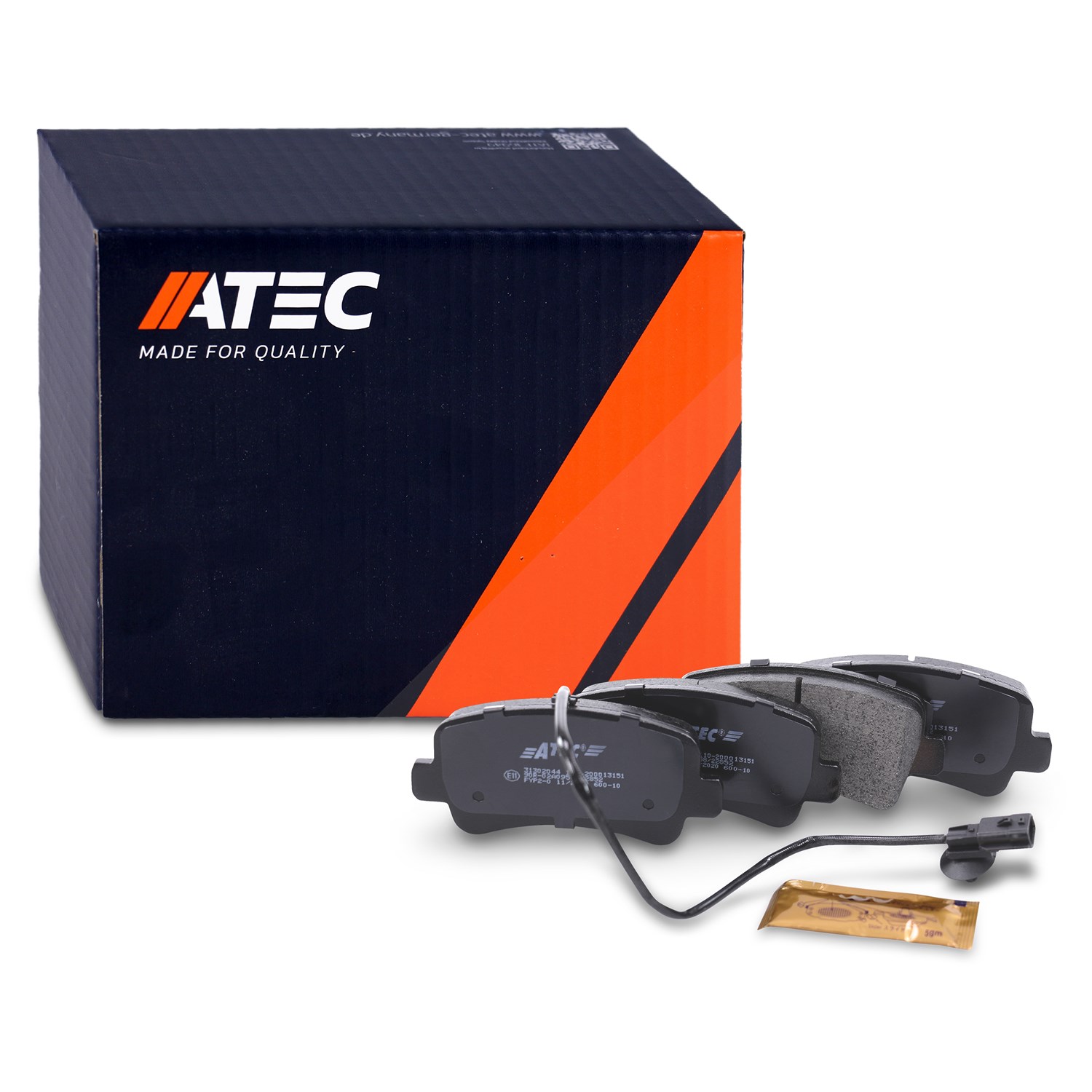Atec Bremsbeläge inkl. VWK Hinten (Satz) [Hersteller-Nr. 31302044] für Vauxhall, Nissan, Opel, Renault