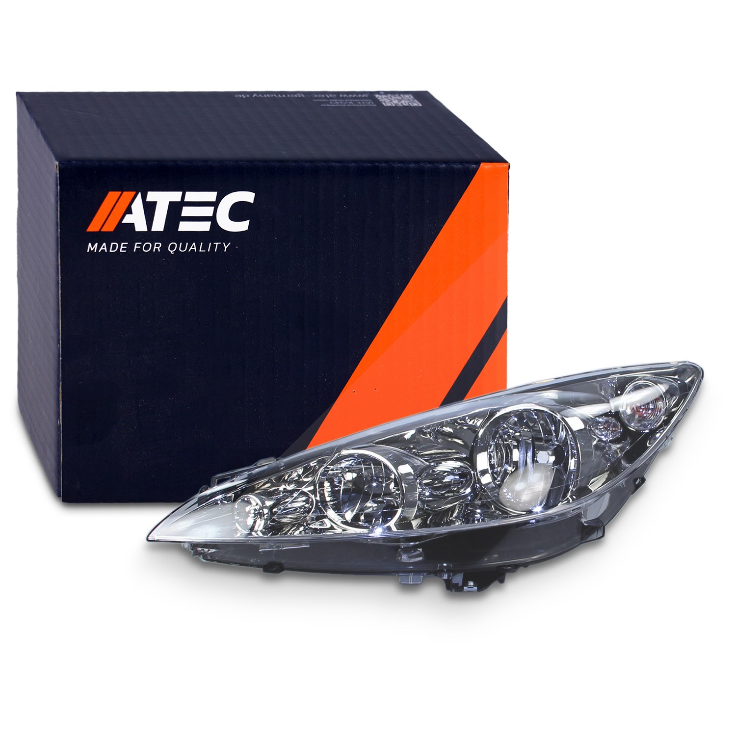 Atec Scheinwerfer H7/H1 elektr. LWR mit Stellmotor [Hersteller-Nr. 34000996] für Peugeot
