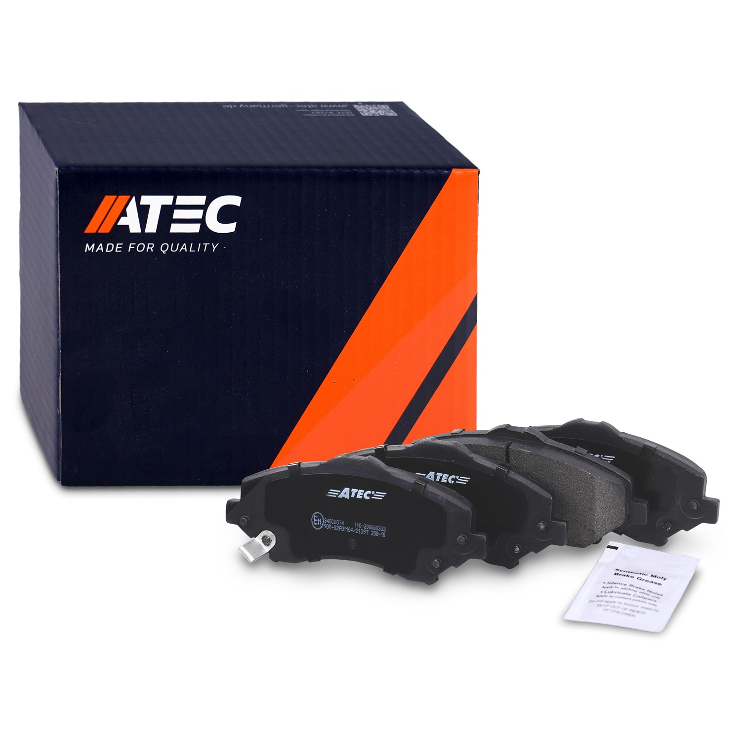 Atec Bremsbeläge vorne (Satz) [Hersteller-Nr. 34002074] für Jeep, Fiat, Chrysler, Dodge