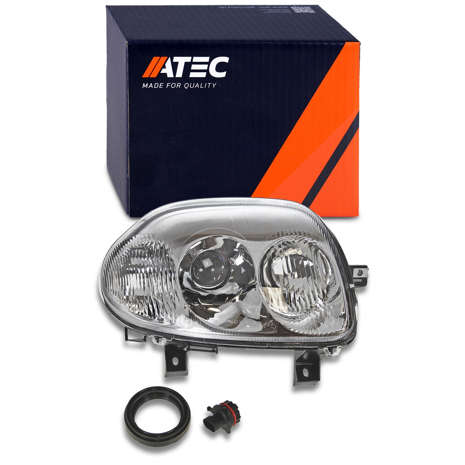 Atec Scheinwerfer H7/HB3 elektr. LWR o. Stellmotor [Hersteller-Nr. 10417534] für Renault