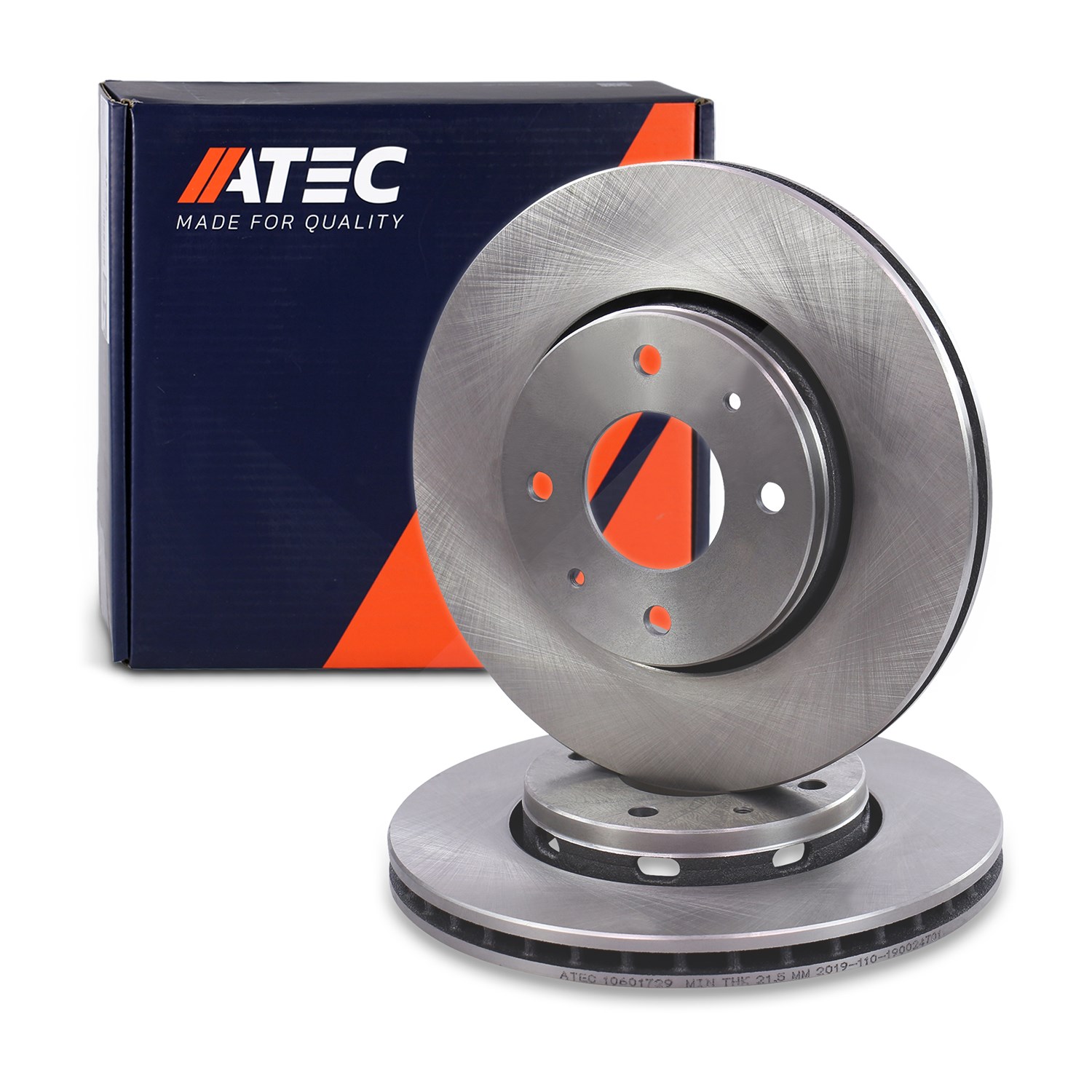 Atec Bremsscheibe Vorderachse Belüftet [Hersteller-Nr. 10601729] für Mitsubishi, Volvo