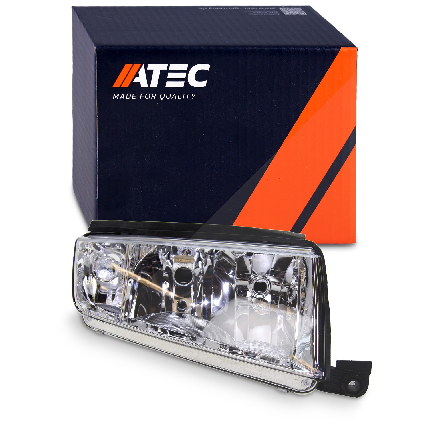Atec Scheinwerfer H7/H3 chrom ohne Stellmotor [Hersteller-Nr. 30302397] für Skoda