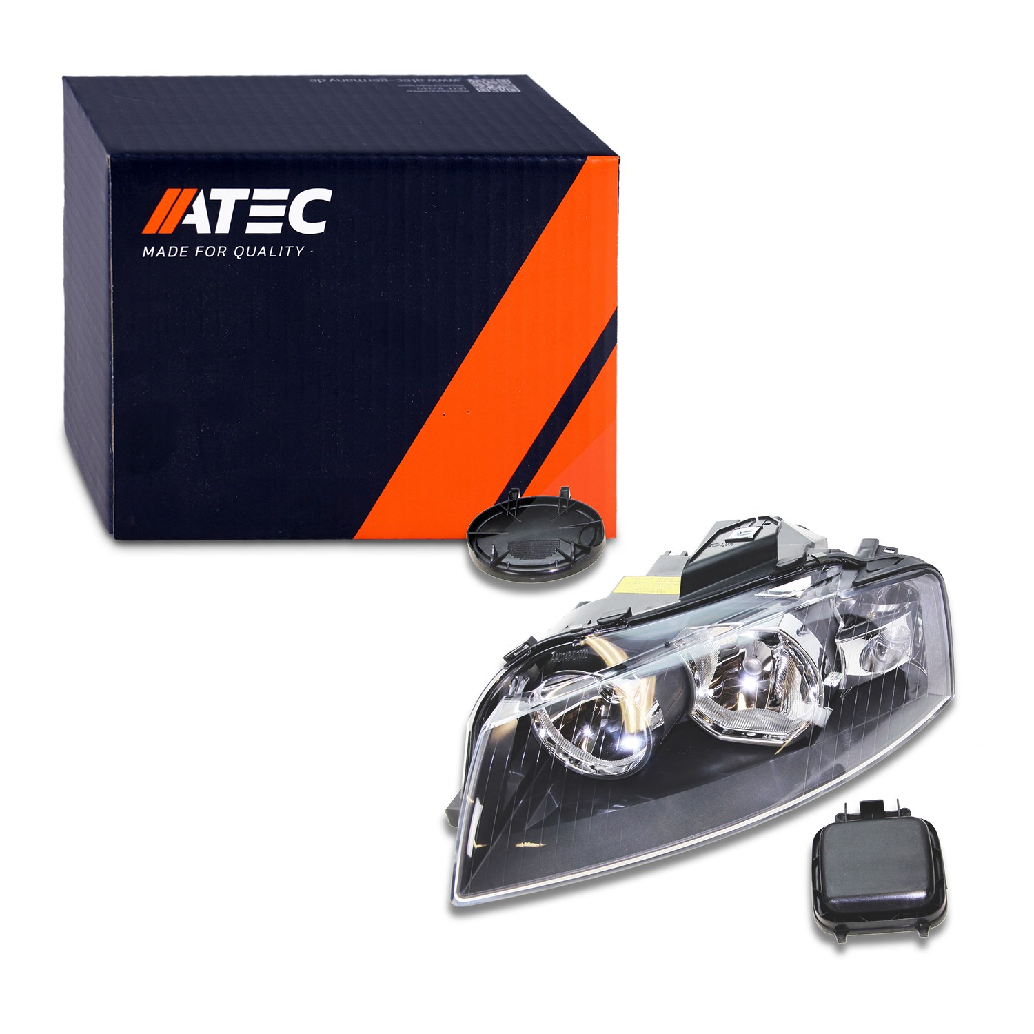 Atec Scheinwerfer H7/H7, mit Stellmotor elek. LWR [Hersteller-Nr. 30328298] für Audi