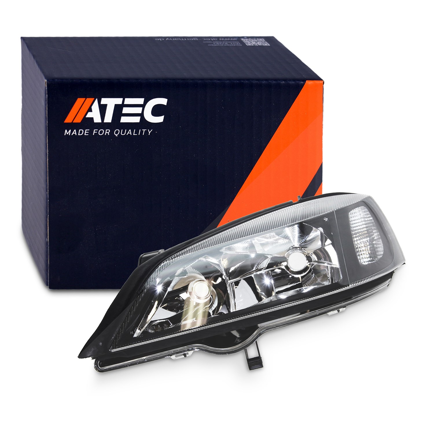 Atec Scheinwerfer H7/HB3 elektr LWR schwarz o. Stellmot [Hersteller-Nr. 30333062] für Opel